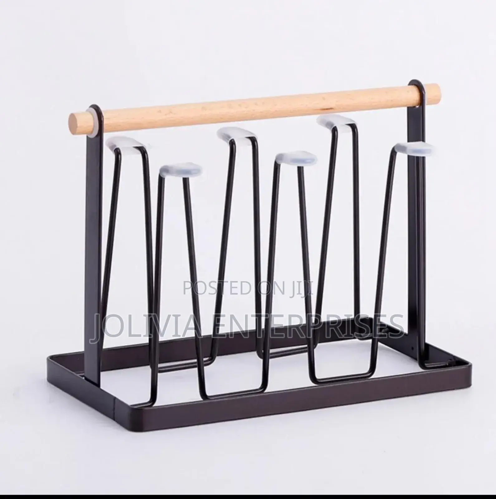 Metallic Glass/Cup Holder.
Metal+Bamboo,
Withdraining Tray