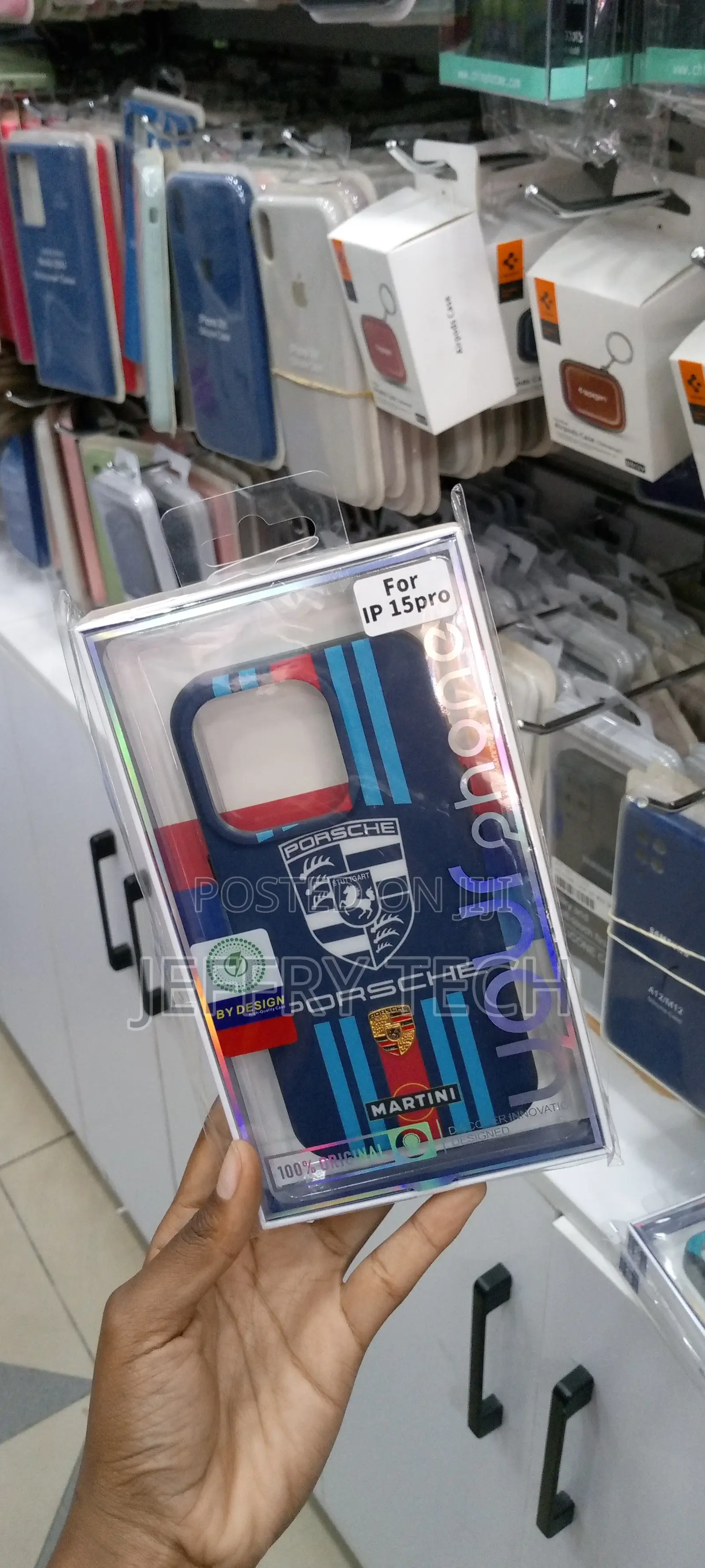 PORSCHE LOGO iPhone 15 Pro Multicolor Case Cover