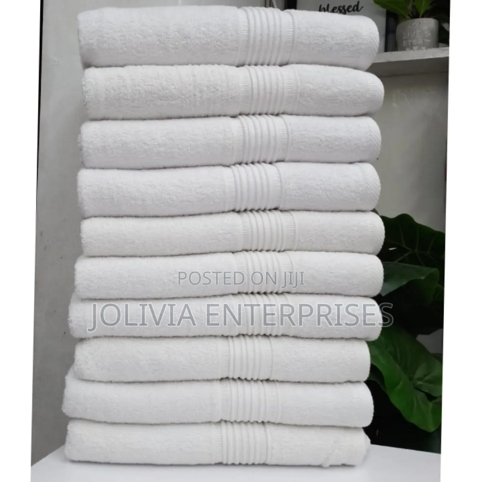 Medium Size Hotel White Towels