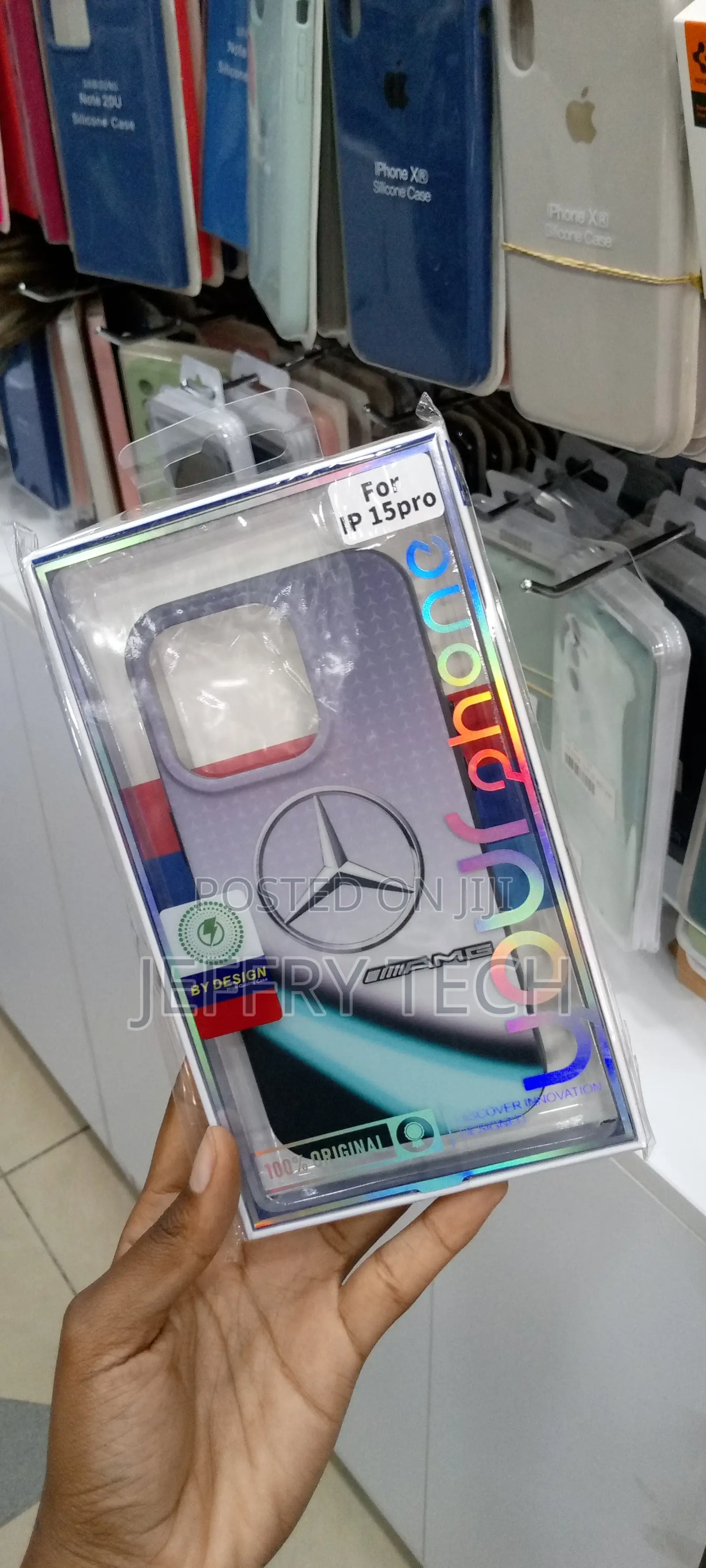 Logo Mercedes Amg iPhone Tough Case 15 Pro Gray