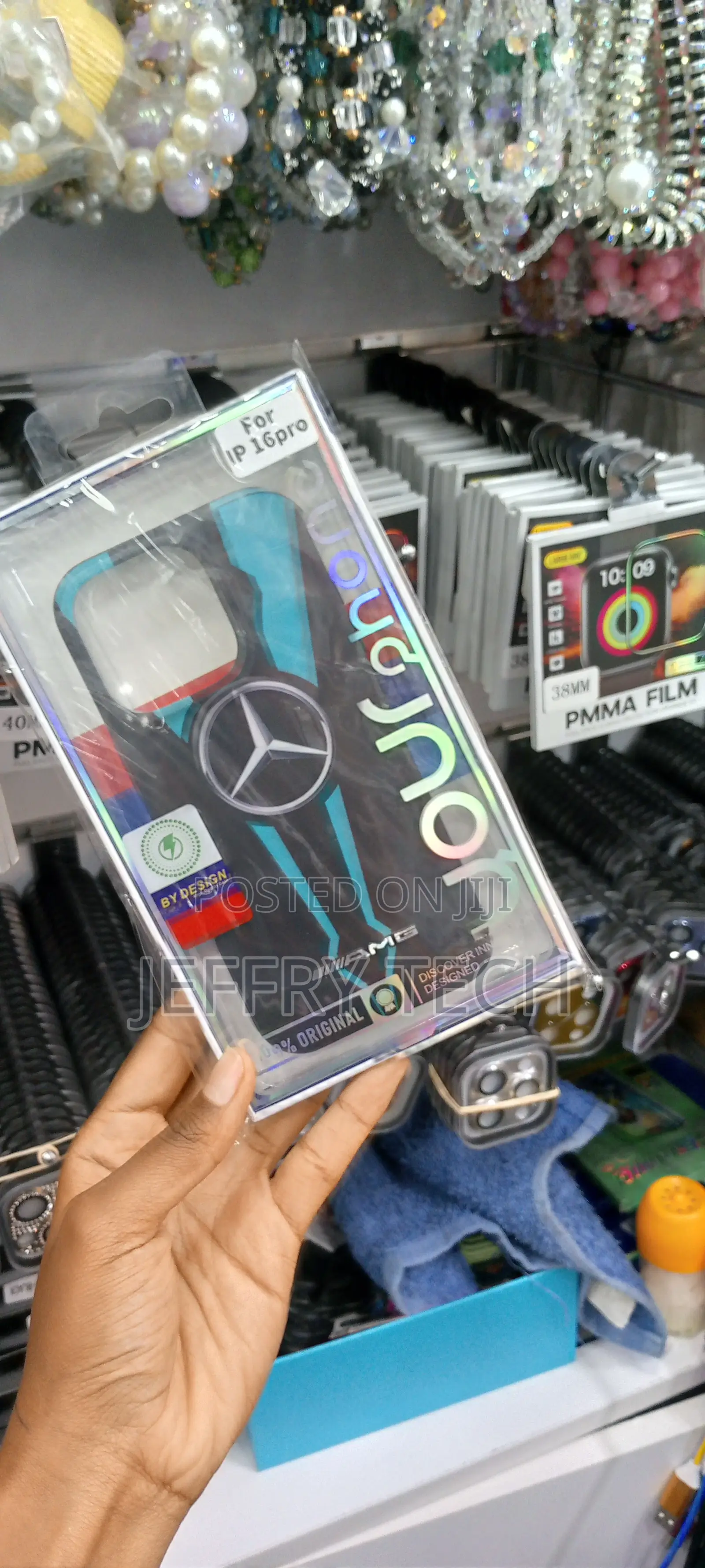 Mercedes Amg Logo Carbon Perspective iPhone 16 Pro Case