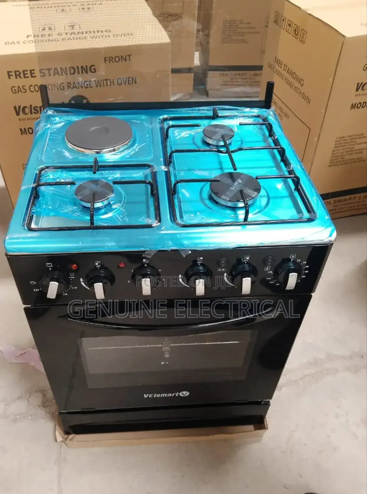 Volsmart 60 by 60 Jet 3+1 Standing Cooker With Oven
