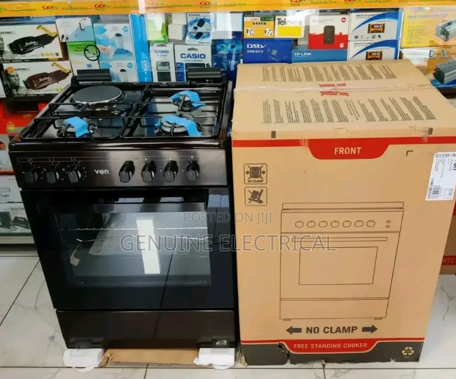Von Cooker 3 Gas + 1 Electric Standing Cooker 60*60