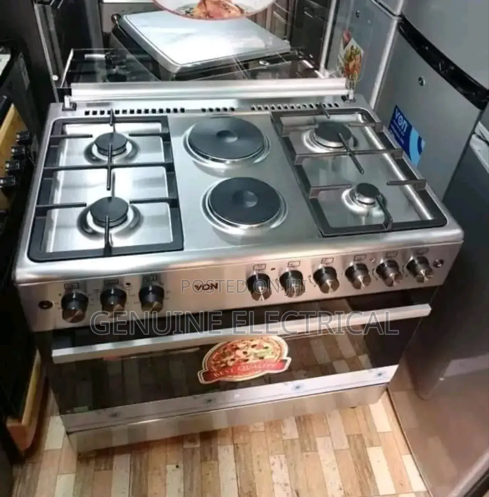 Standing Cooker (Von) 4g+2e; 90*60 Semi Inox