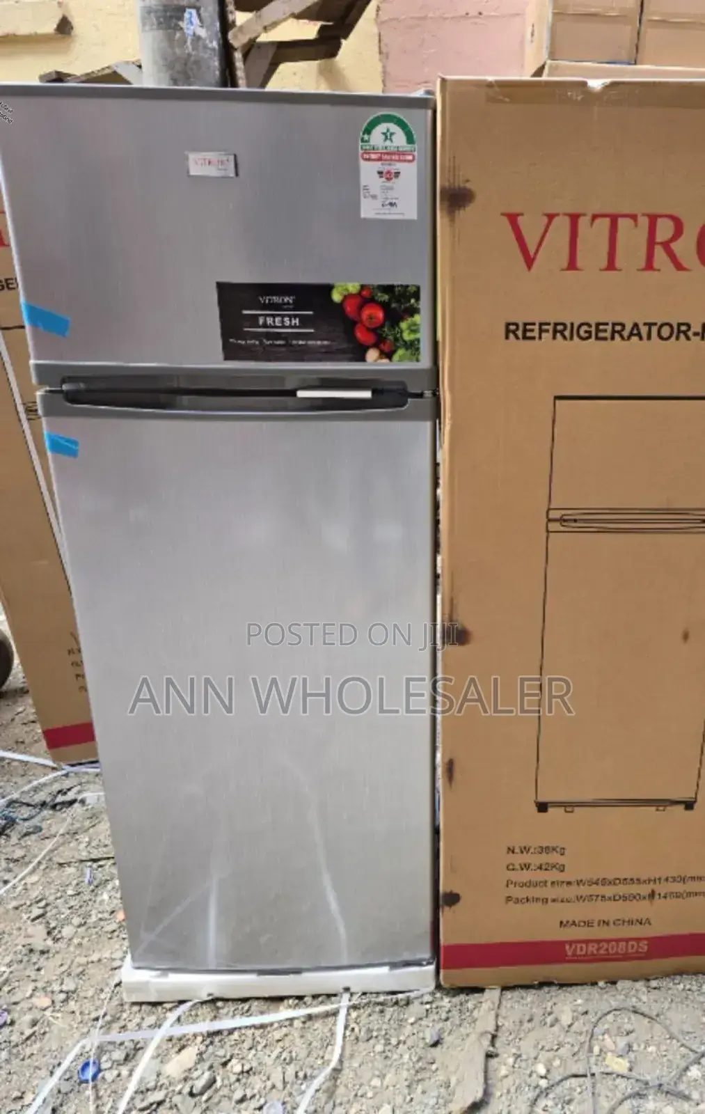 Vitron VDR208DS 208 Liters Double Door Fridge