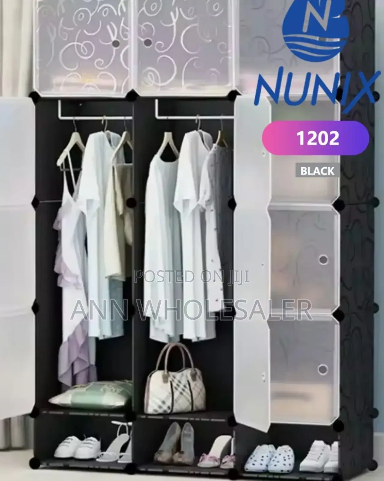 3 Column Plastic Quality Wardrobe P-3
