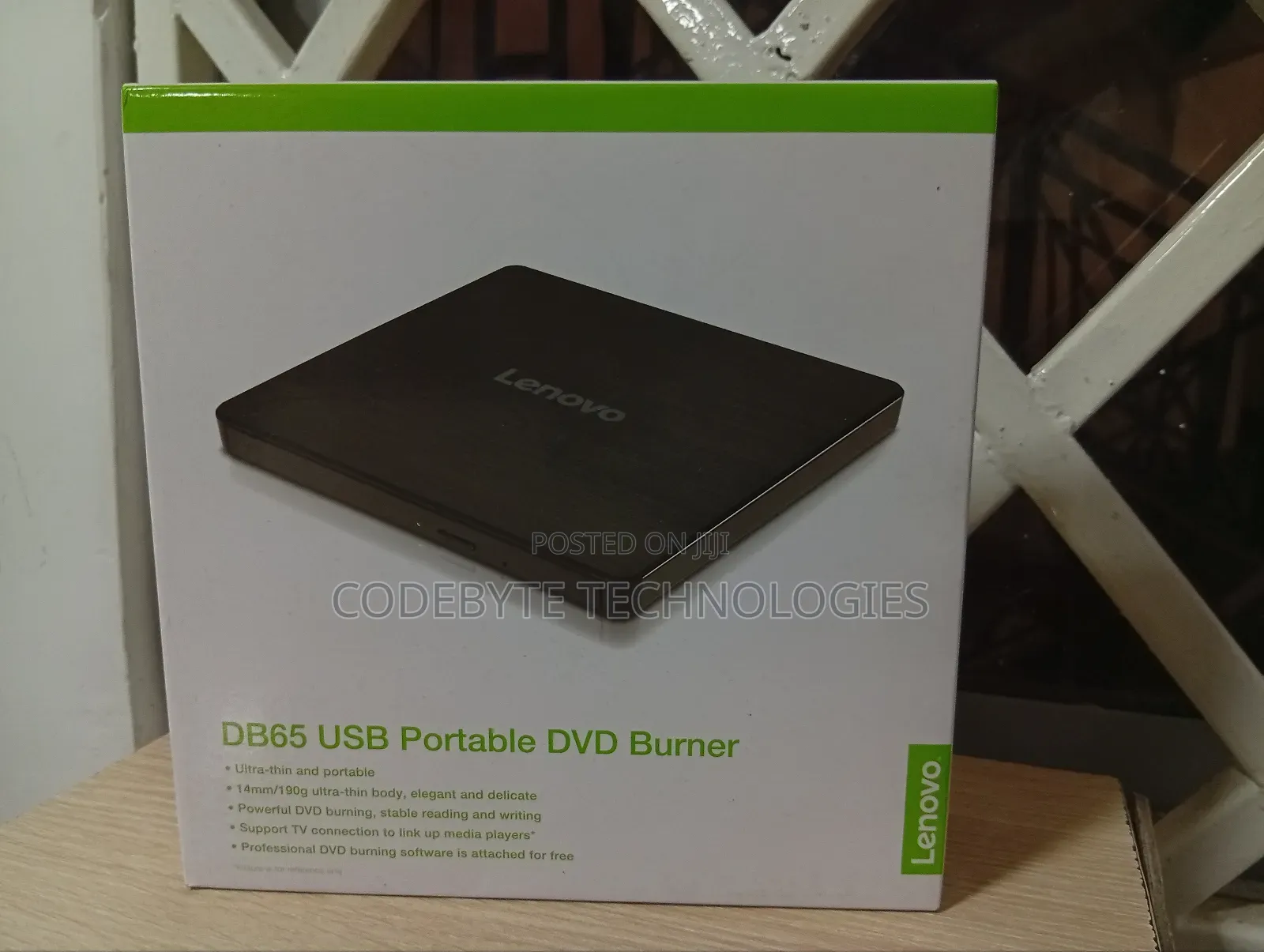 Lenovo Slim Portable DVD Burner DB65