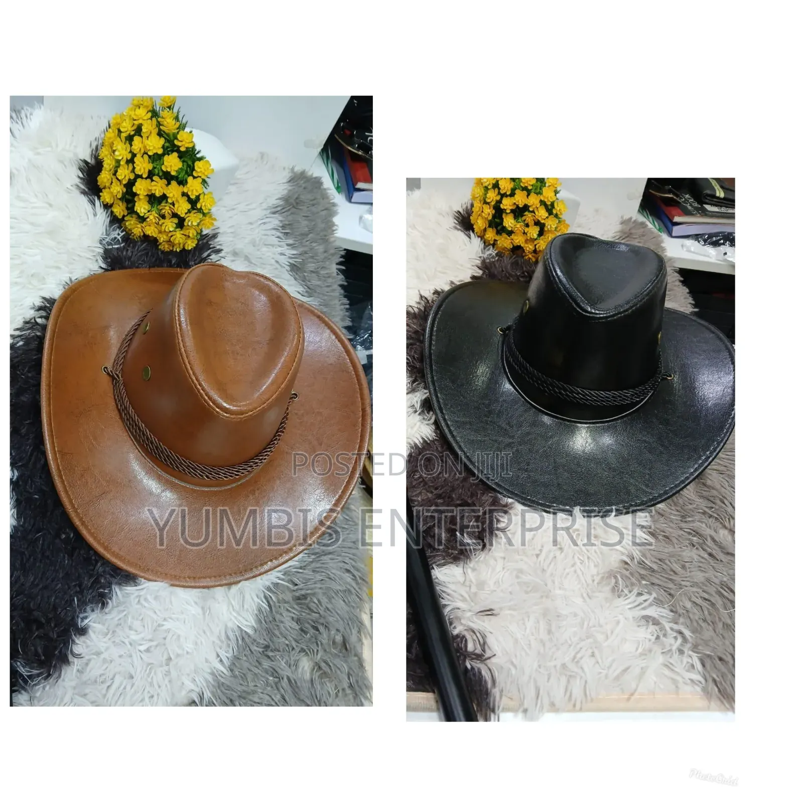 Leather Unisex Quality Cowboy Events Hat's (Cowboy) Hats
