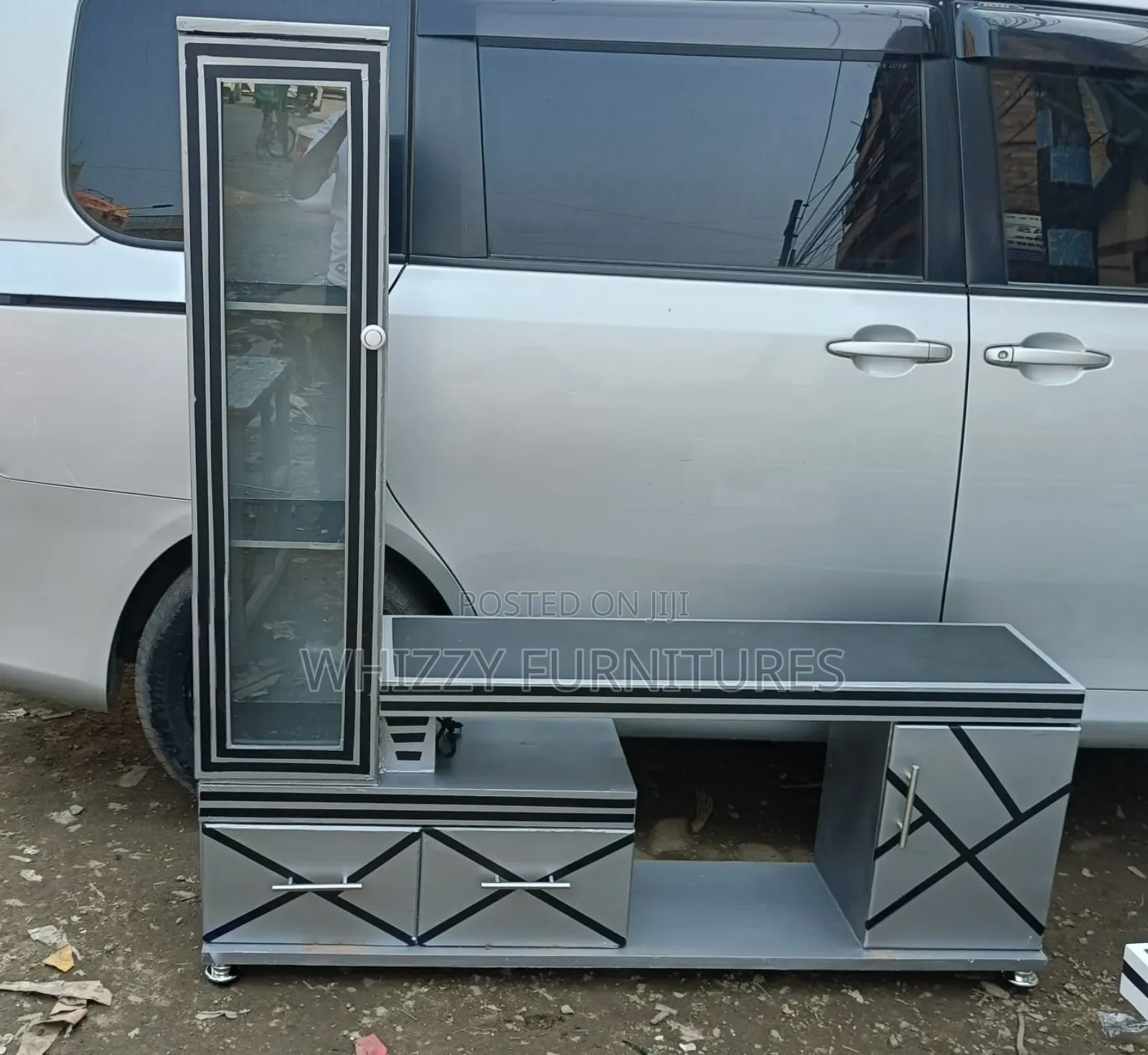 Gray Tv Stand