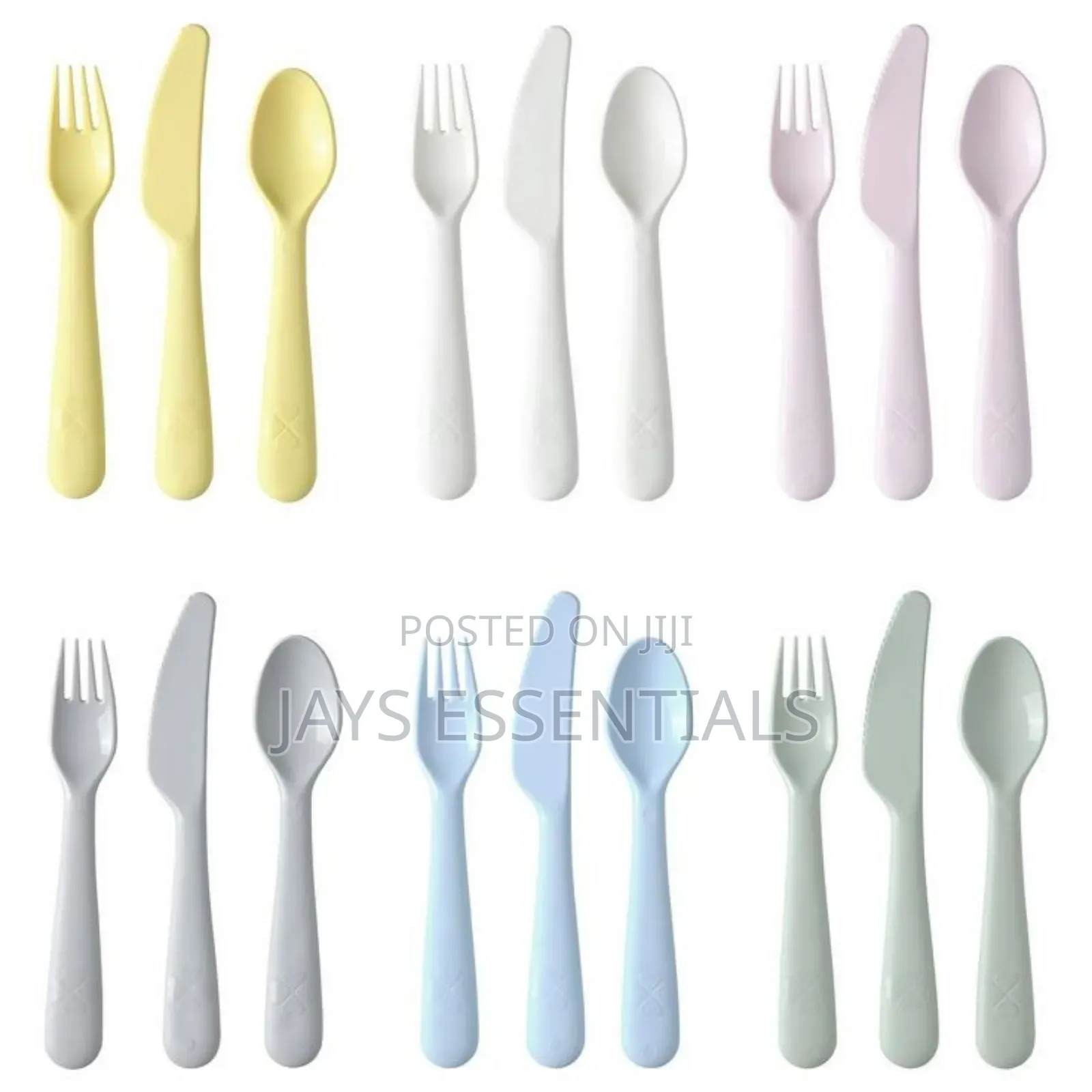 18pc IKEA Kids Cutlery Set : Spoons , Forks , Knives Set