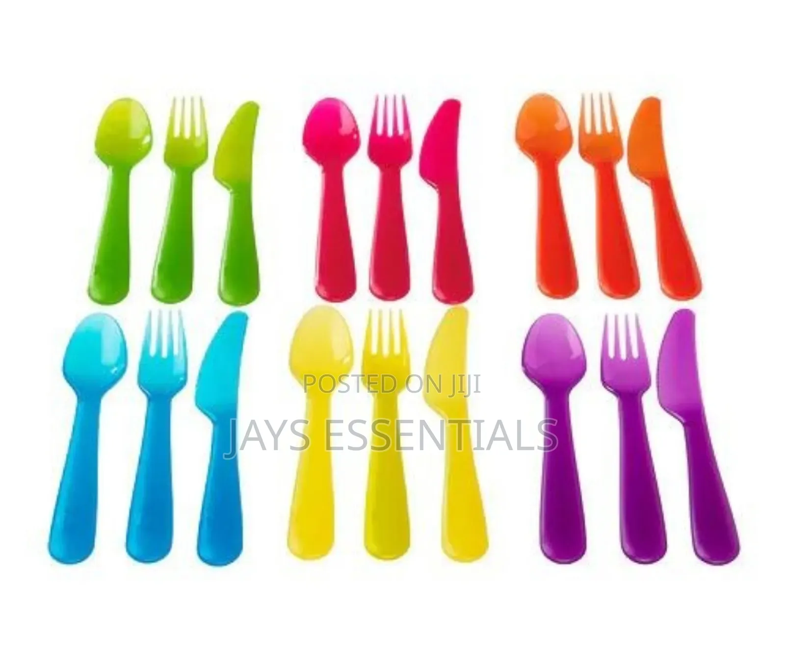 18pc IKEA Kids Cutlery Set : Spoons , Forks , Knives Set