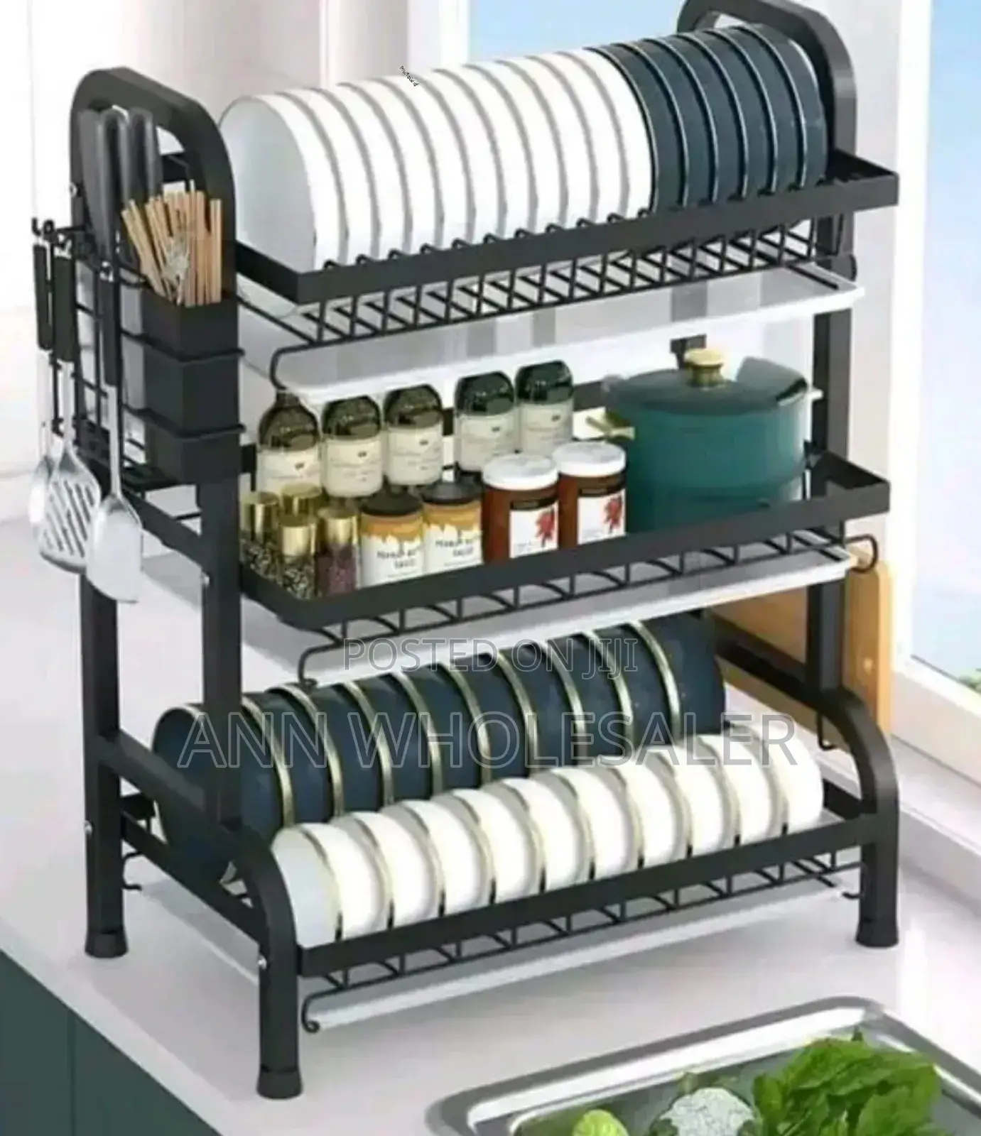 3 Tier High Quality Carbon Dish Rack D/3