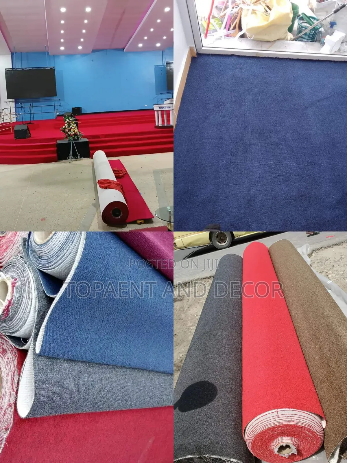 Non Fluffy Office Flooring Wall to Wall Carpets Church Rugs