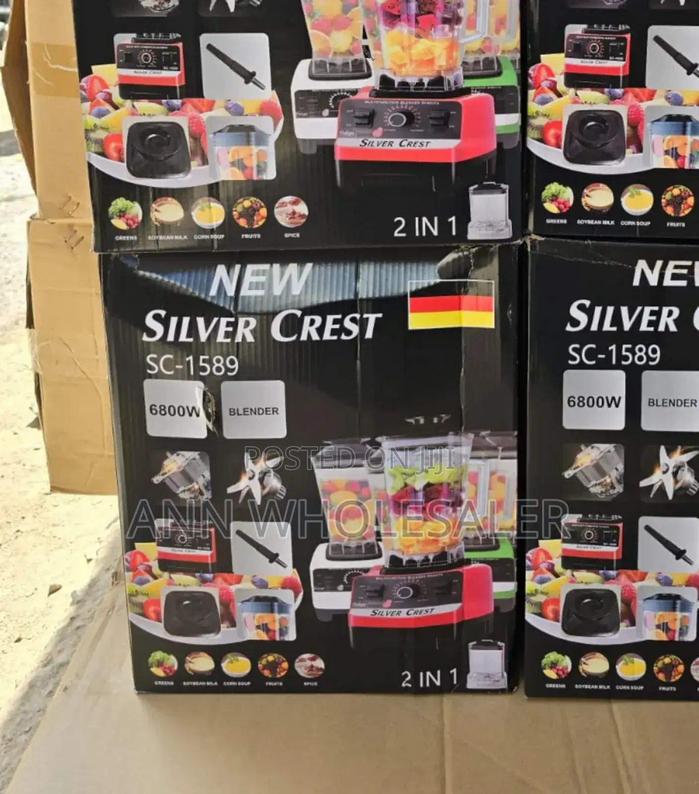 6800wtts Silver Crest Heavy Duty Commercial Blender