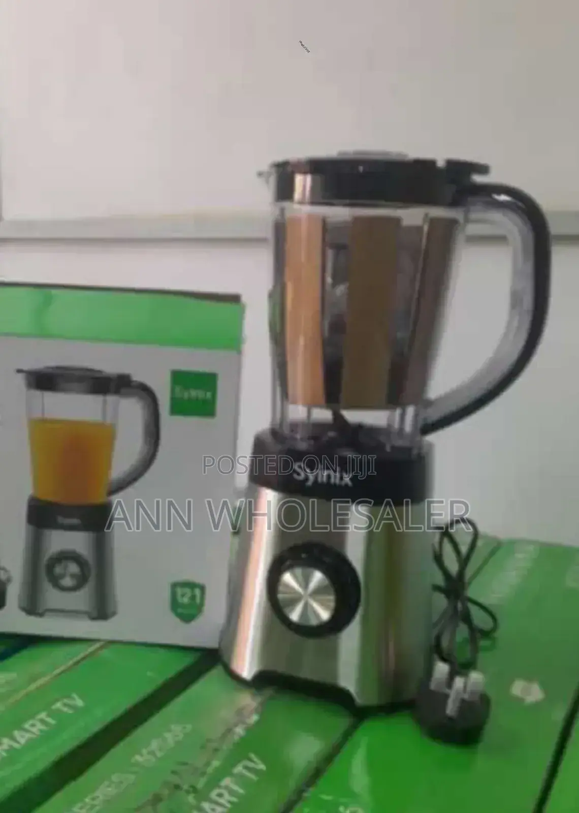 Syinix 2 in 1 Blender 1.5ltrs Stainless Motor SN/B