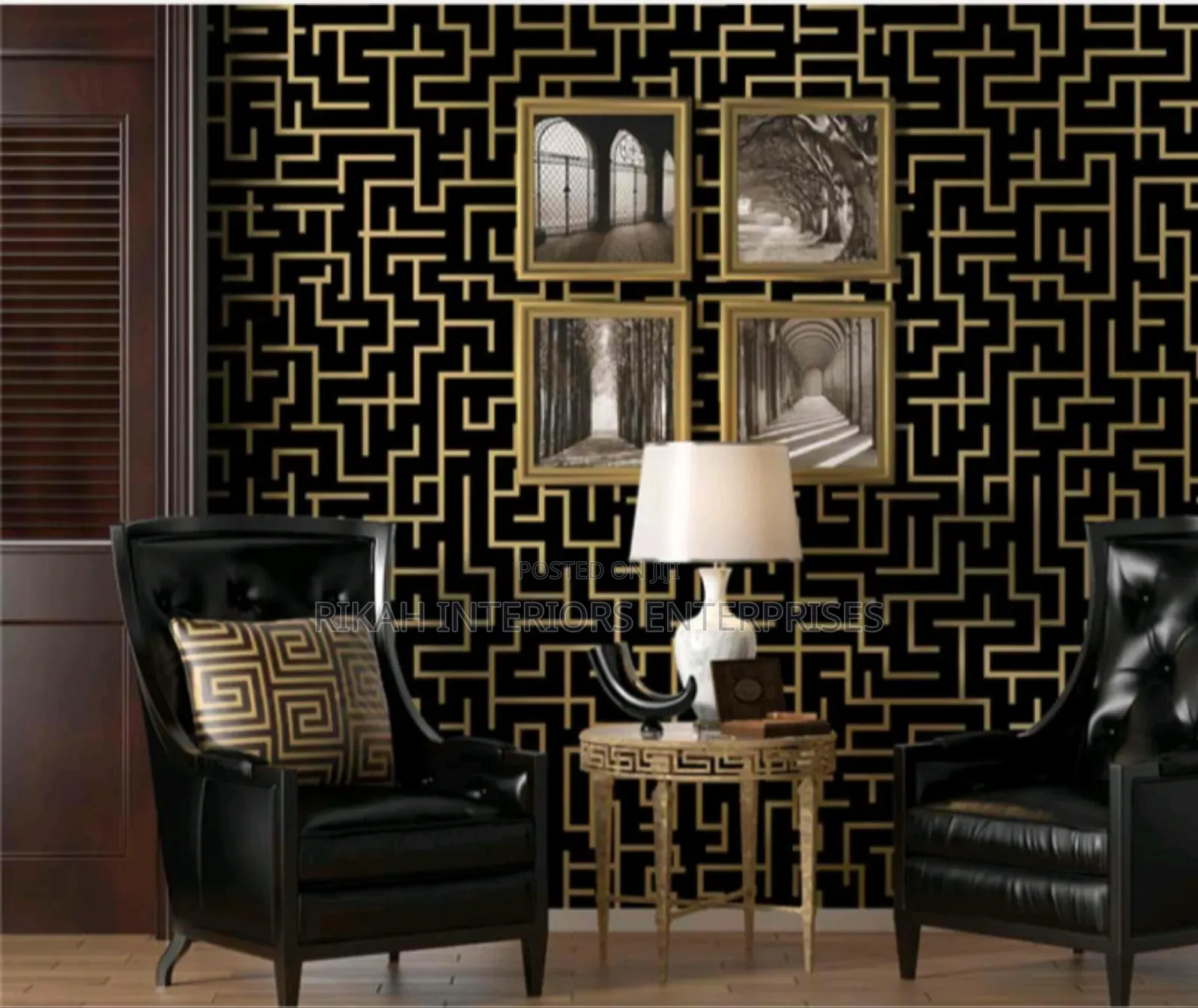 Black and Gold Versace Wallpapers