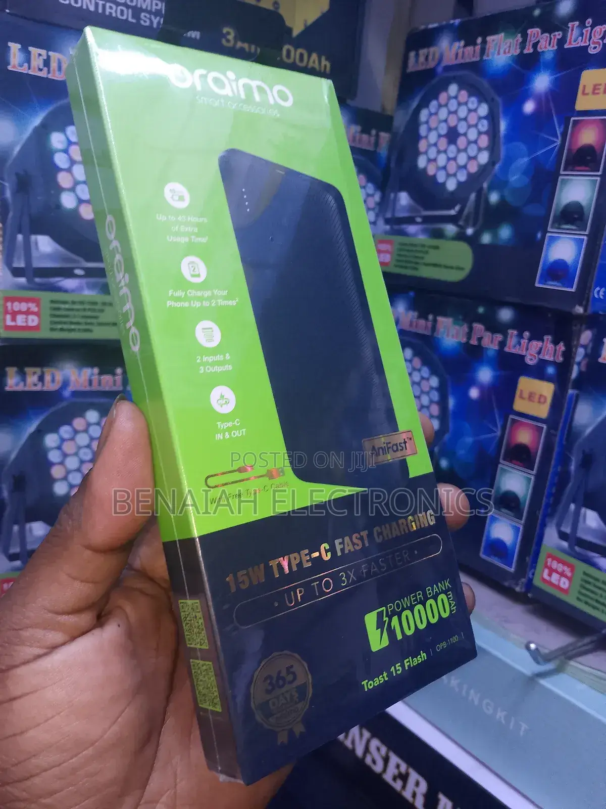 Powerbank.Oraimo 10000 Mah Power Bank.3* Faster