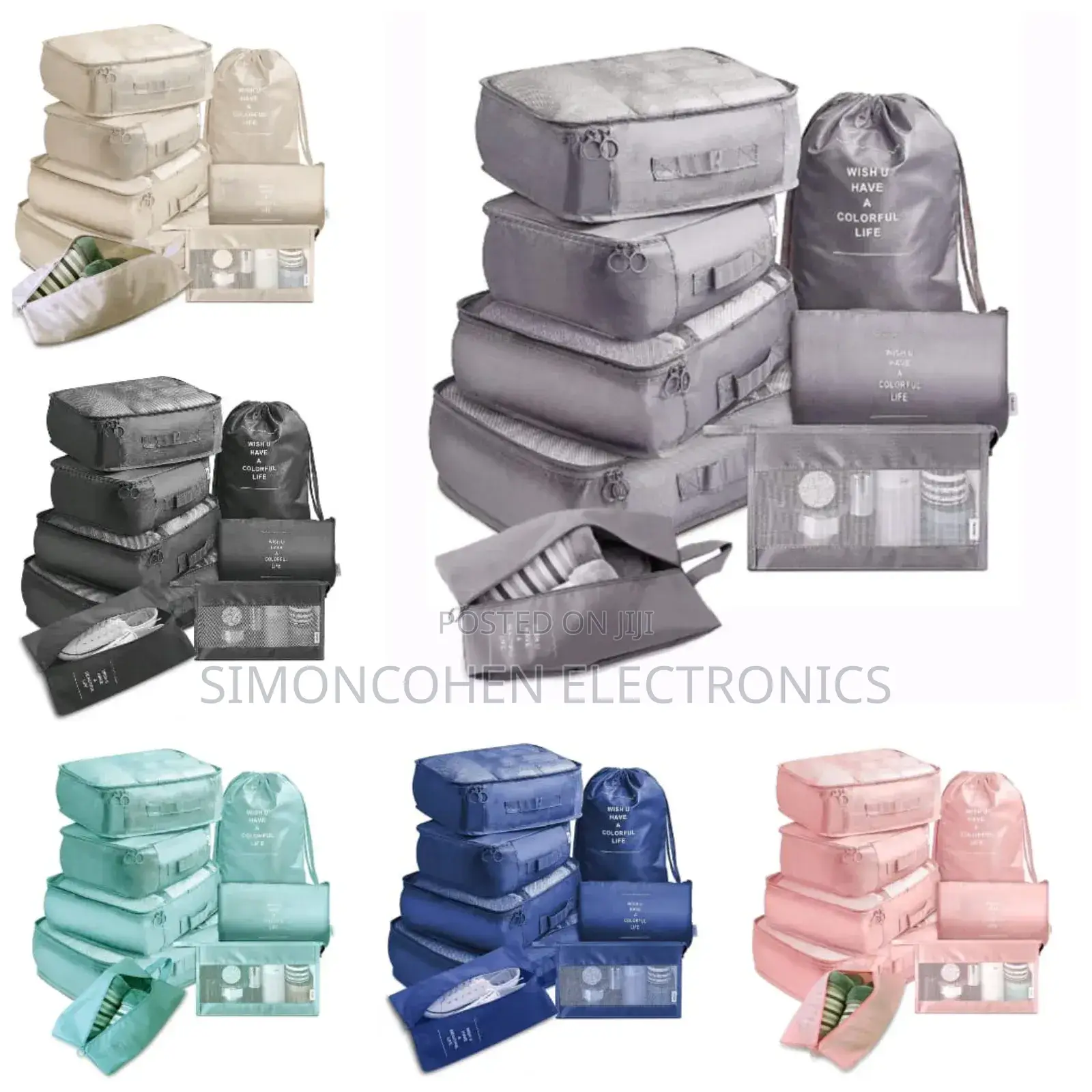 8 in 1 Travel Bag Organiser
