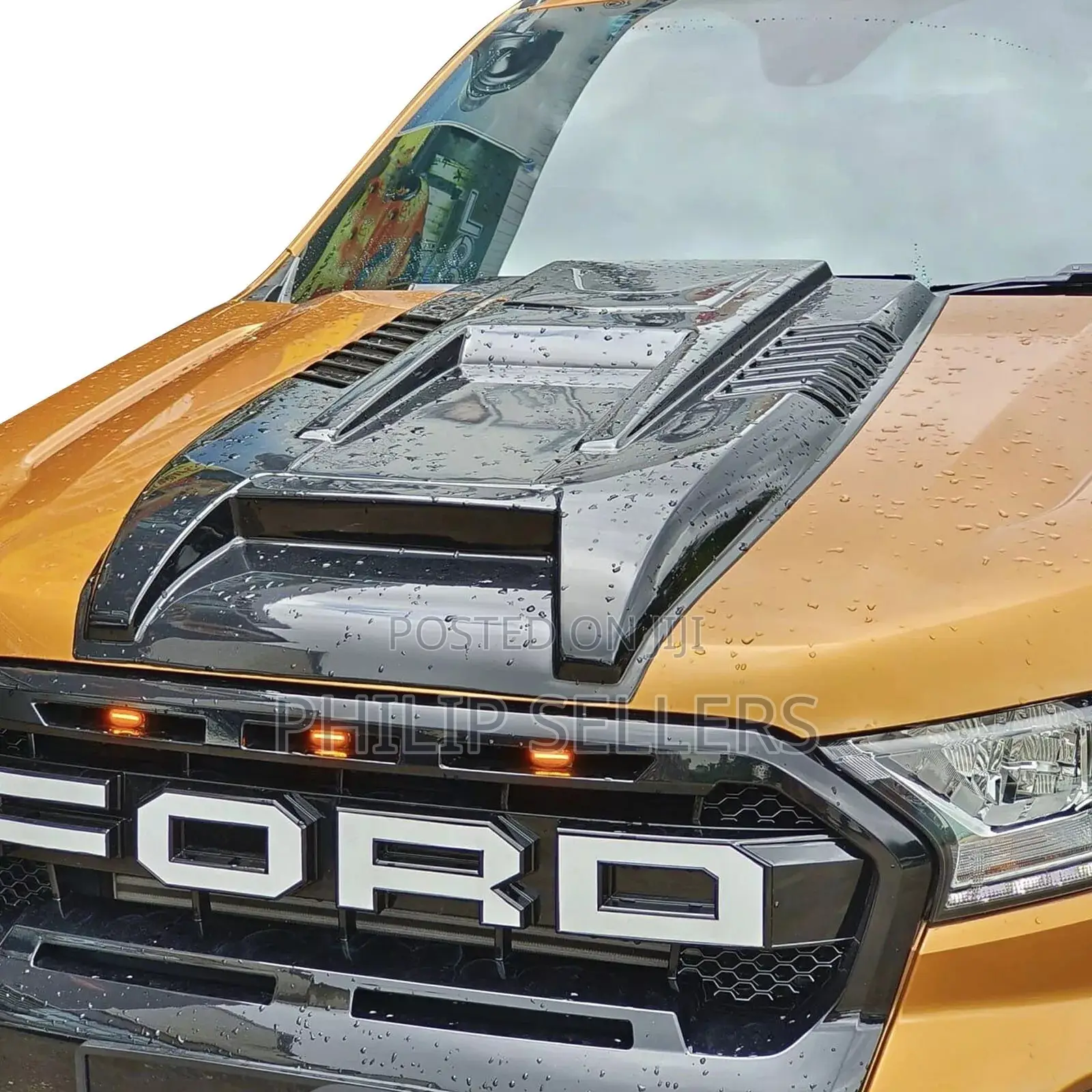 For Ford Ranger 2015-2022 Bonnet Scoop Hood Vent Cover