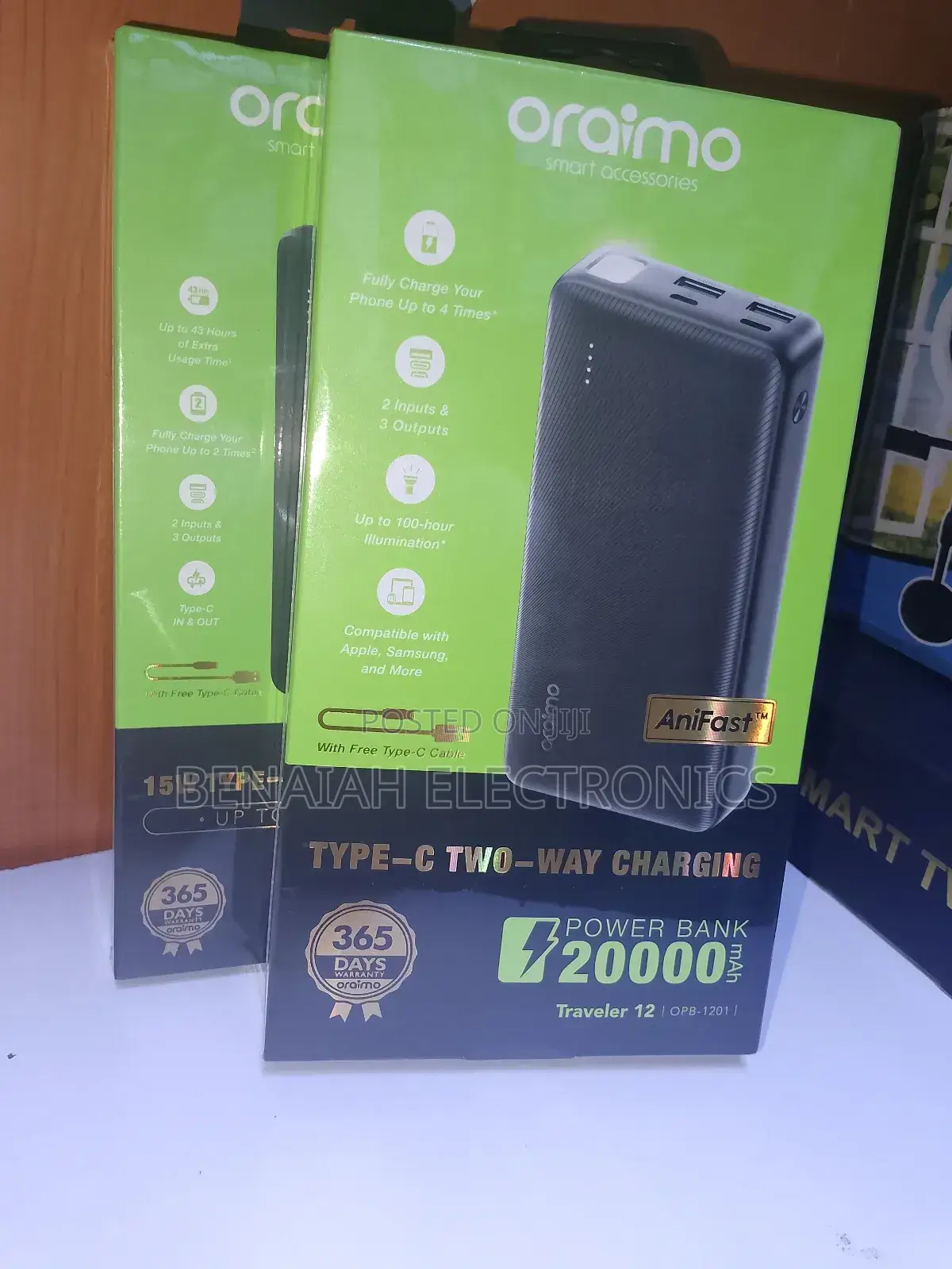 Power Bank.20000 Mah Slim Portable Powerbank