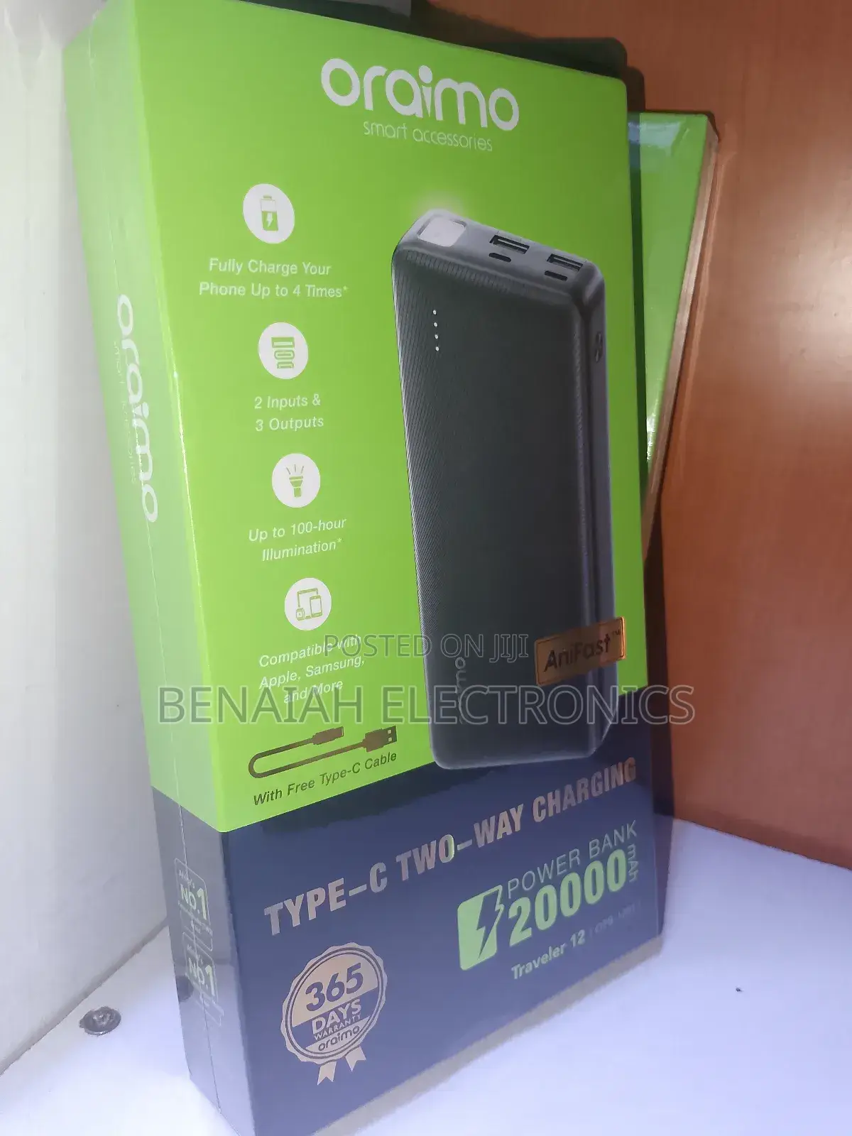 20000 Mah Oraimo Powerbank. Traveling Powerbank