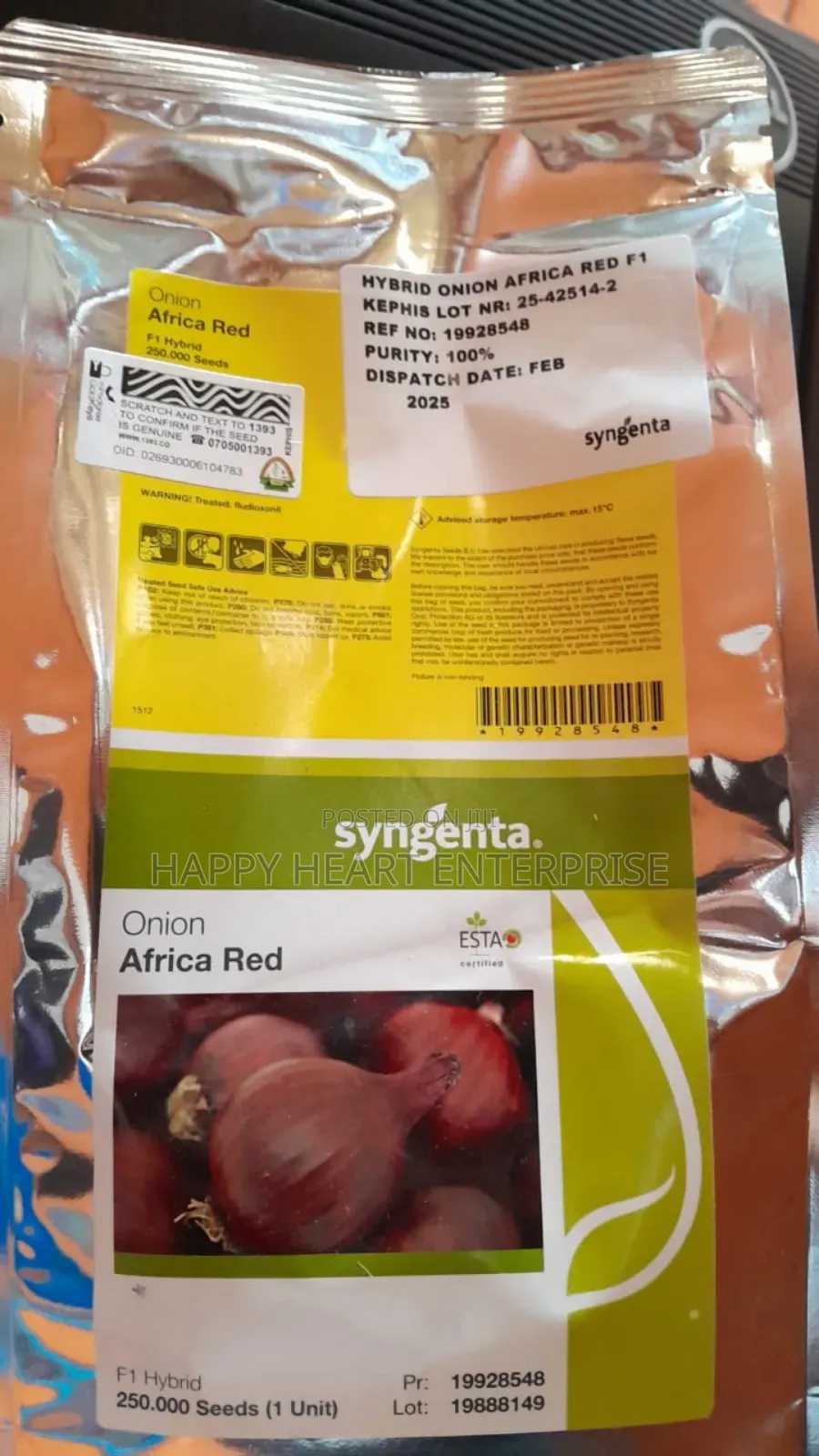 Africa Red Onion 1kg 250,000 Seeds