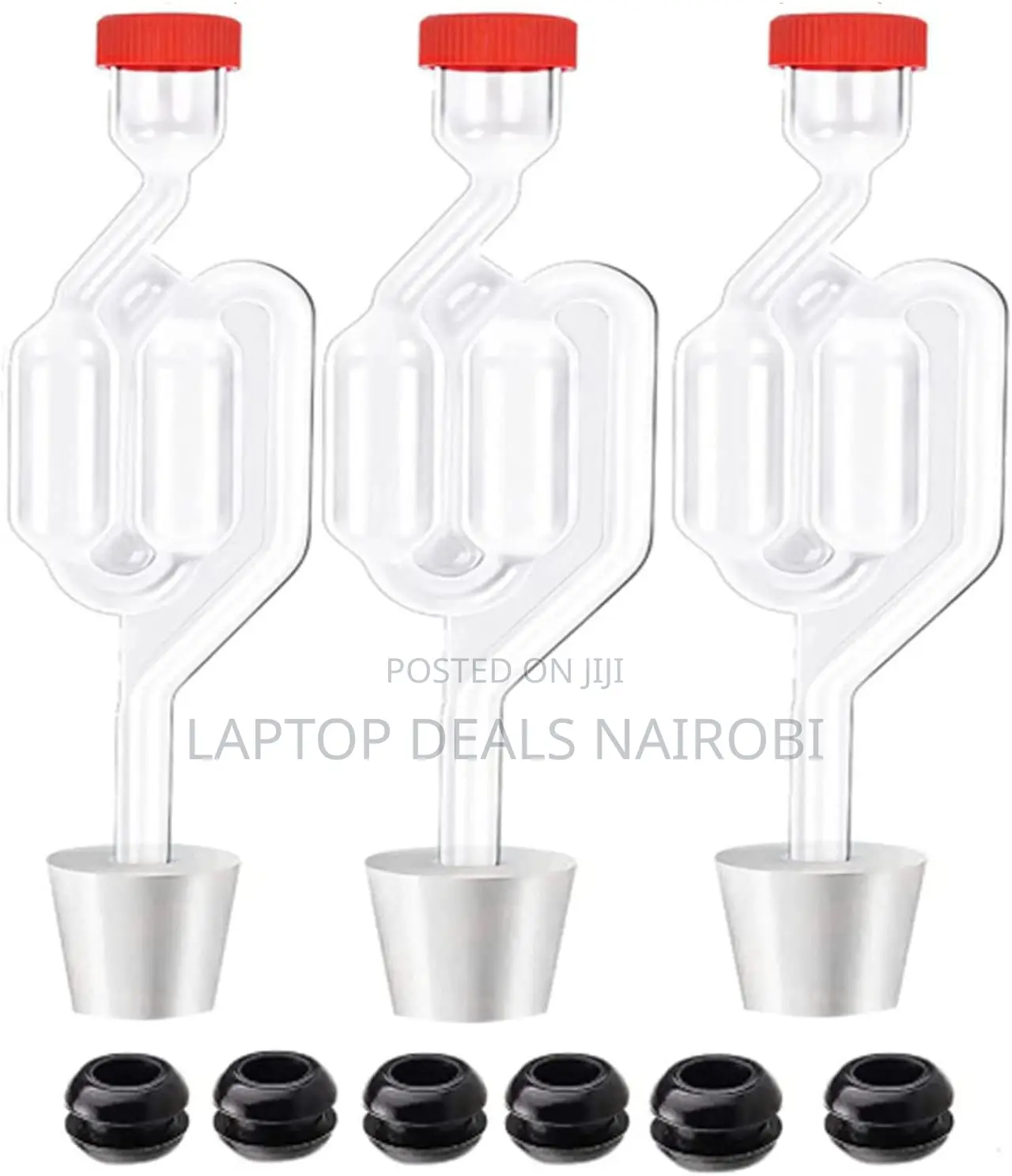 Twin Bubble Airlocks Set, Airlocks for Fermenting