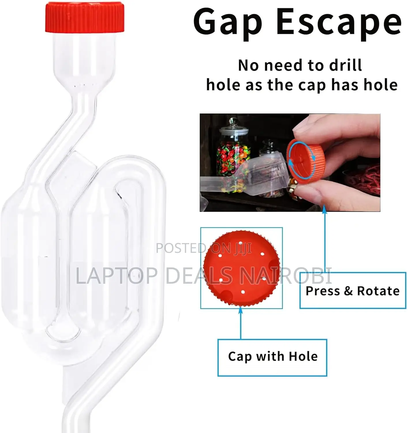 Twin Bubble Airlocks Set, Airlocks for Fermenting