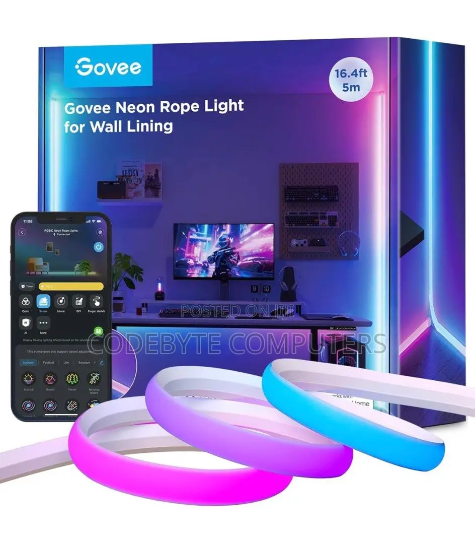 Govee 5M Neon Rope Light for Wall Lining