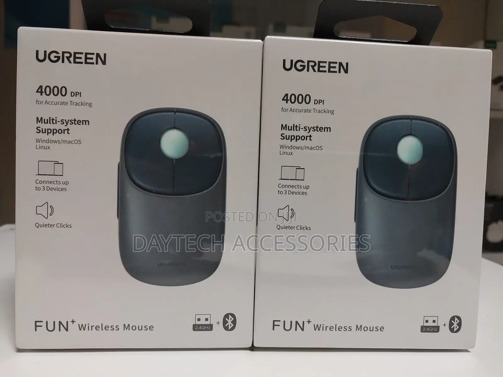 Ugreen Fun+ Wireless Bluetooth Mouse – Black