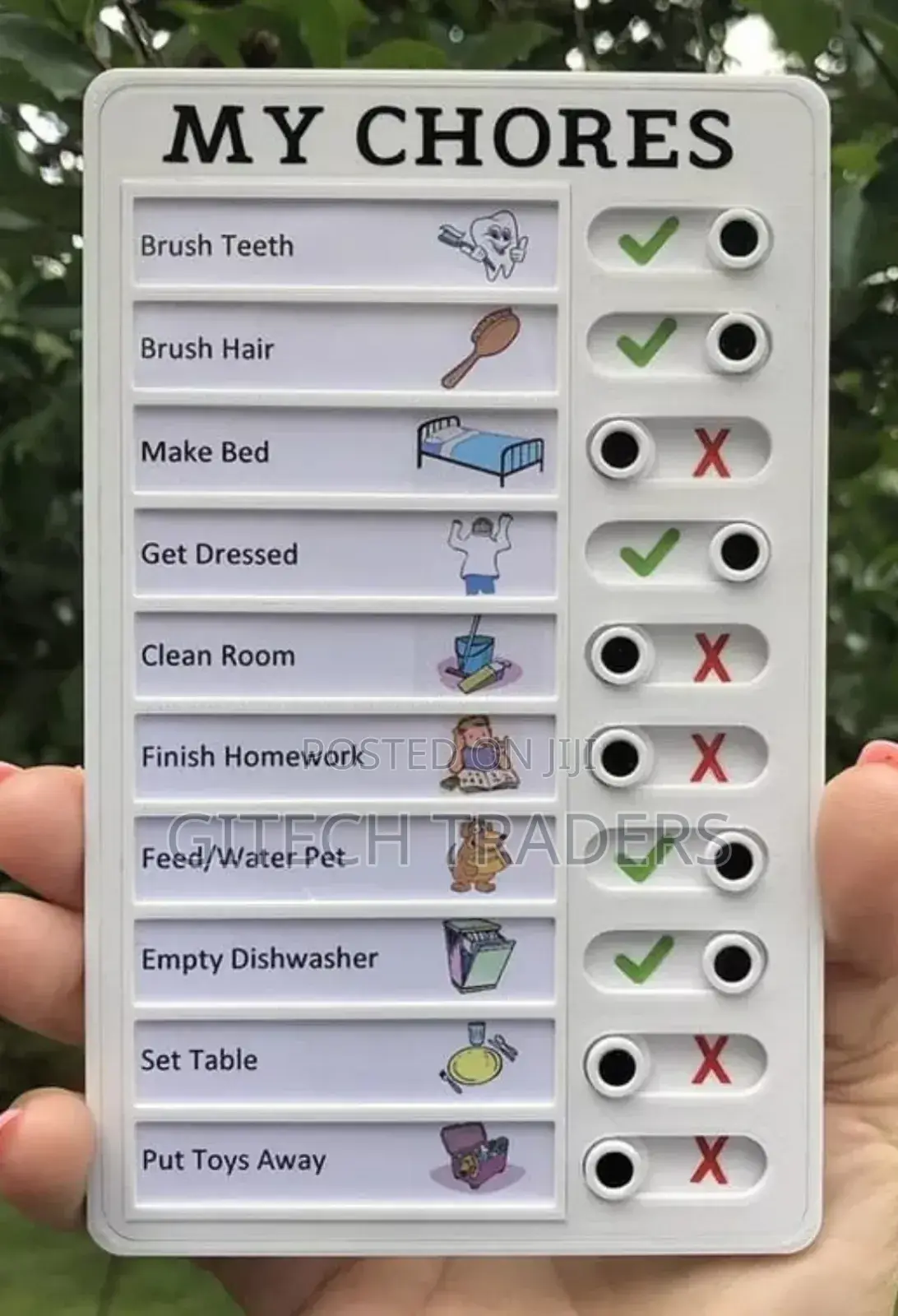 My Chores Kids Checklist,That Can Be Edited to Suit