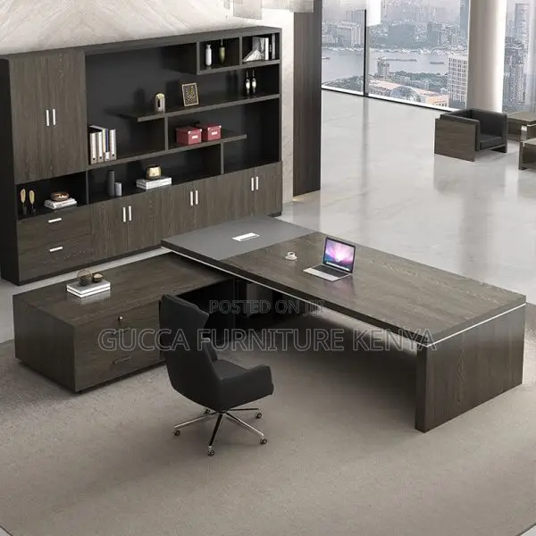 Office Tables:180cm Professional Wood L-Shape Modern Table