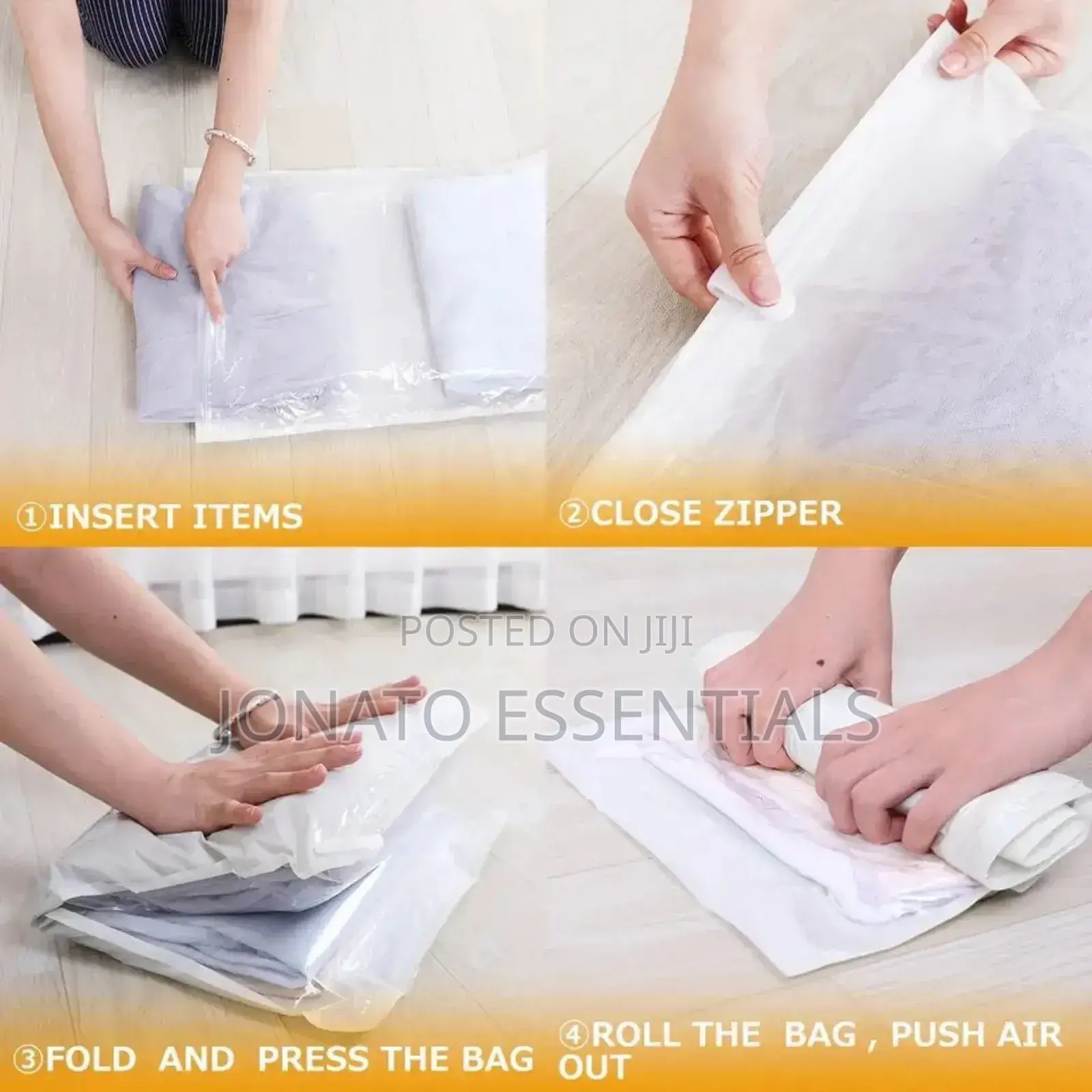 10pc Travel Compression Vacuum Clothes Storage Bags