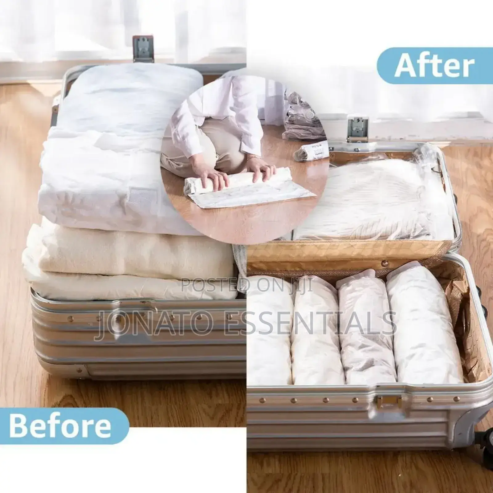 10pc Travel Compression Vacuum Clothes Storage Bags
