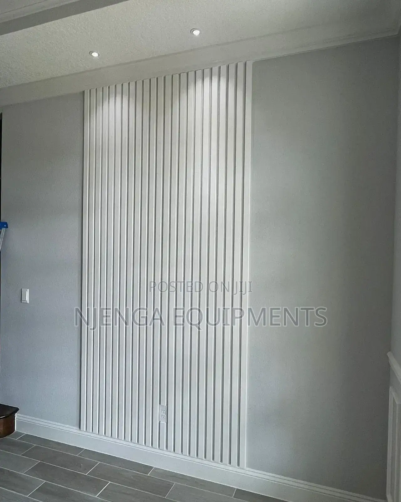 Grey Fluted Wall Panels