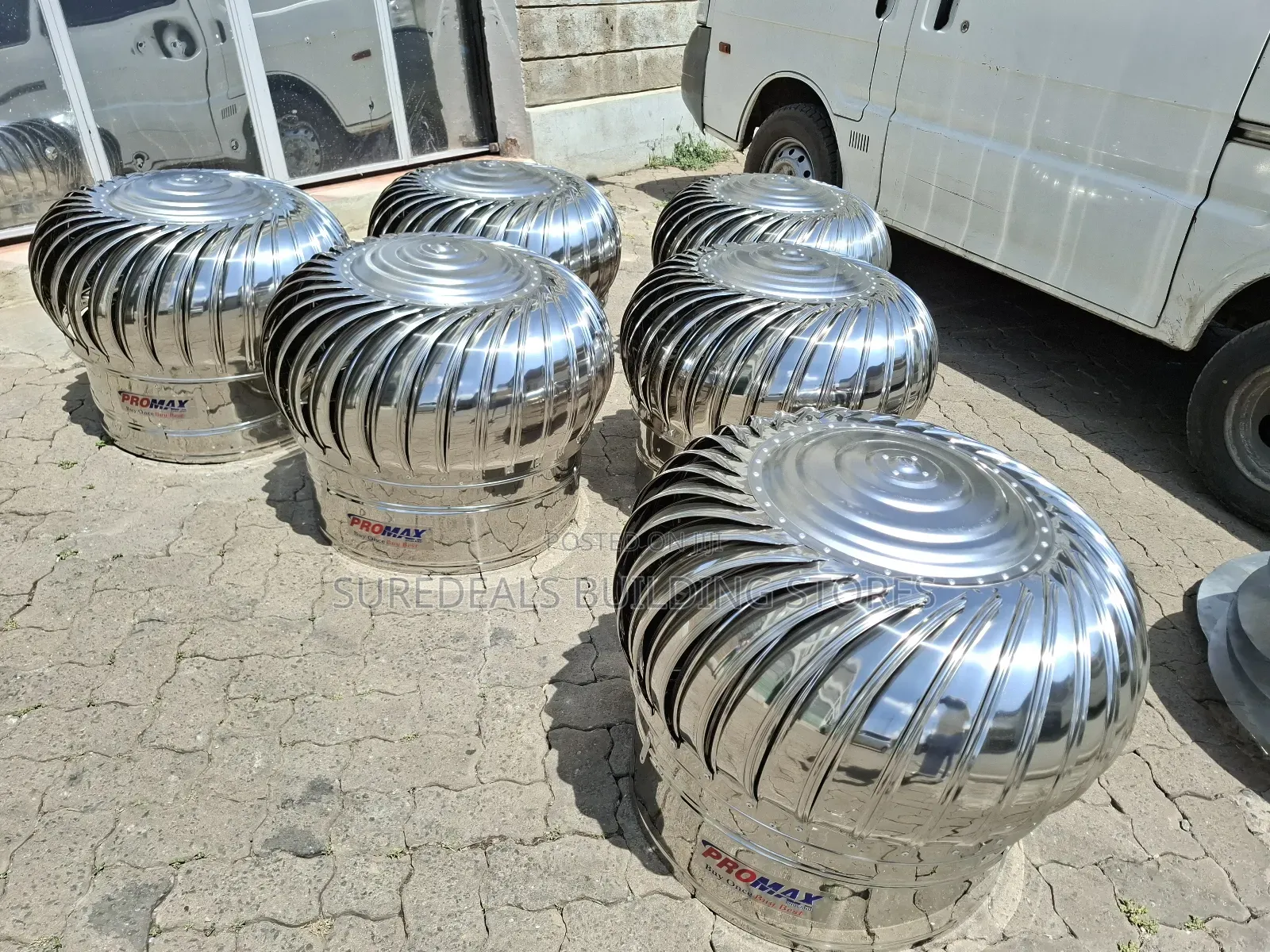 Cyclone-Wind Driven Roof Ventrators.