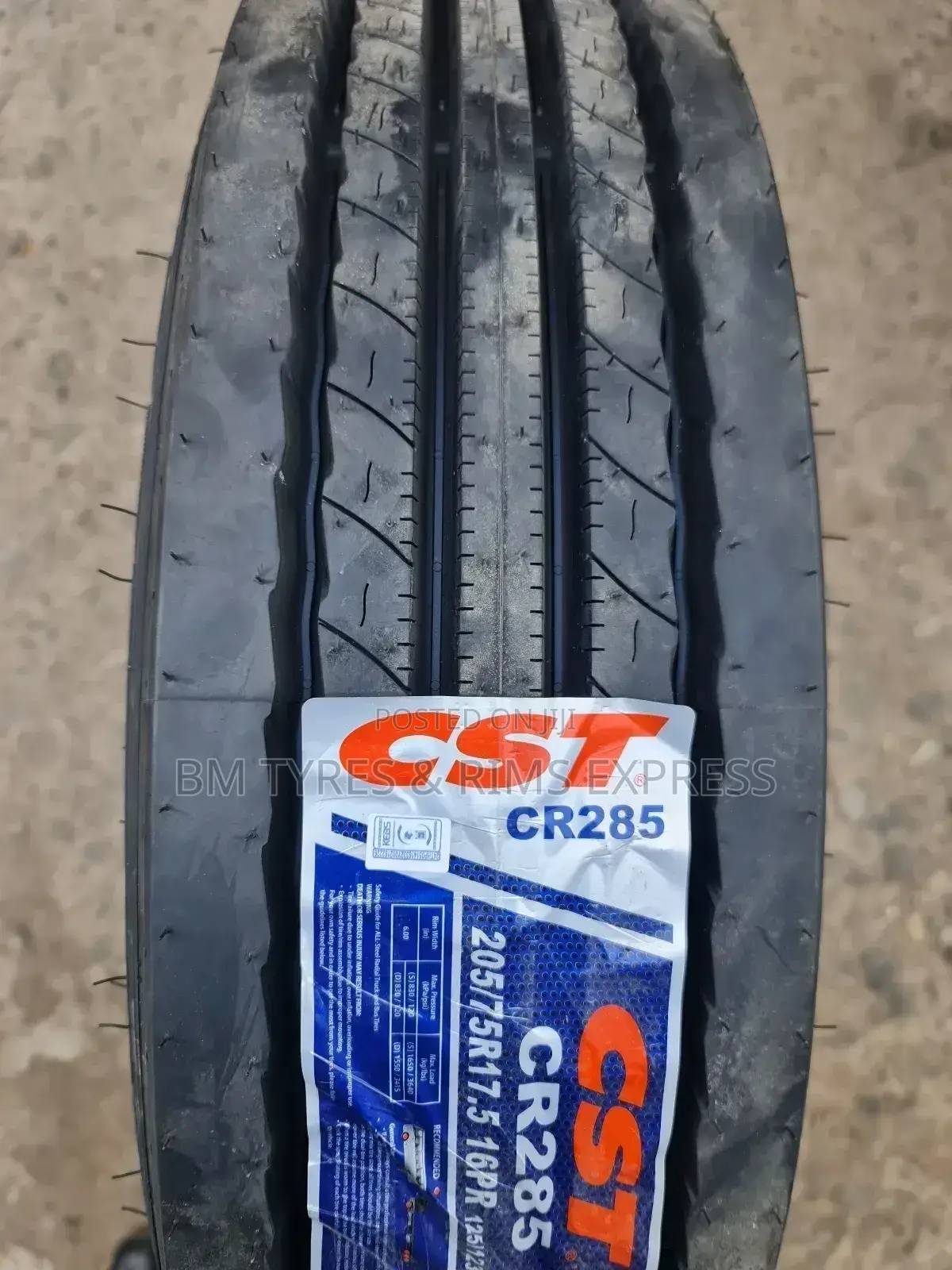 205 /75 R17. 5 CST Tyres (Highway) Commercial.