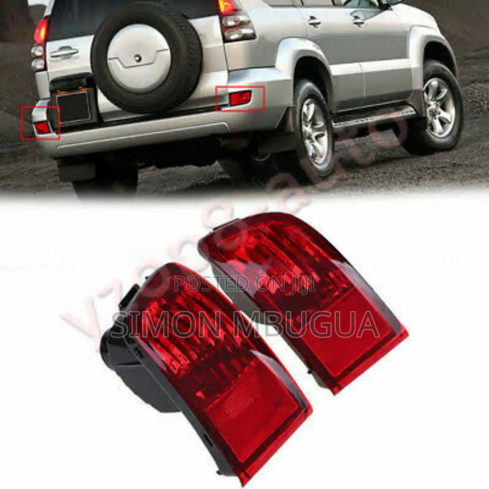 Toyota Prado 120 Rear Bumper Reflectors