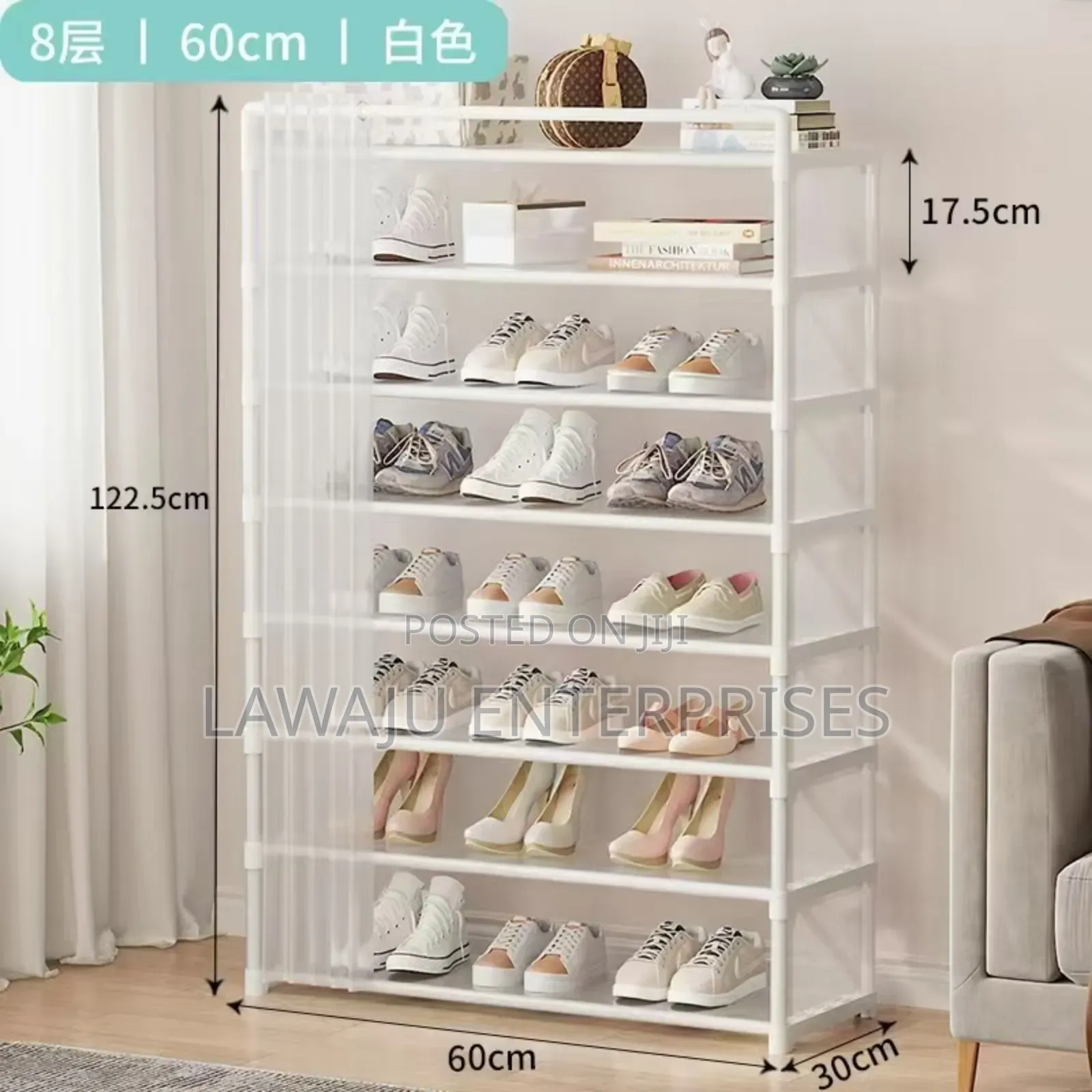 8 Layer Sturdy Shoe Rack