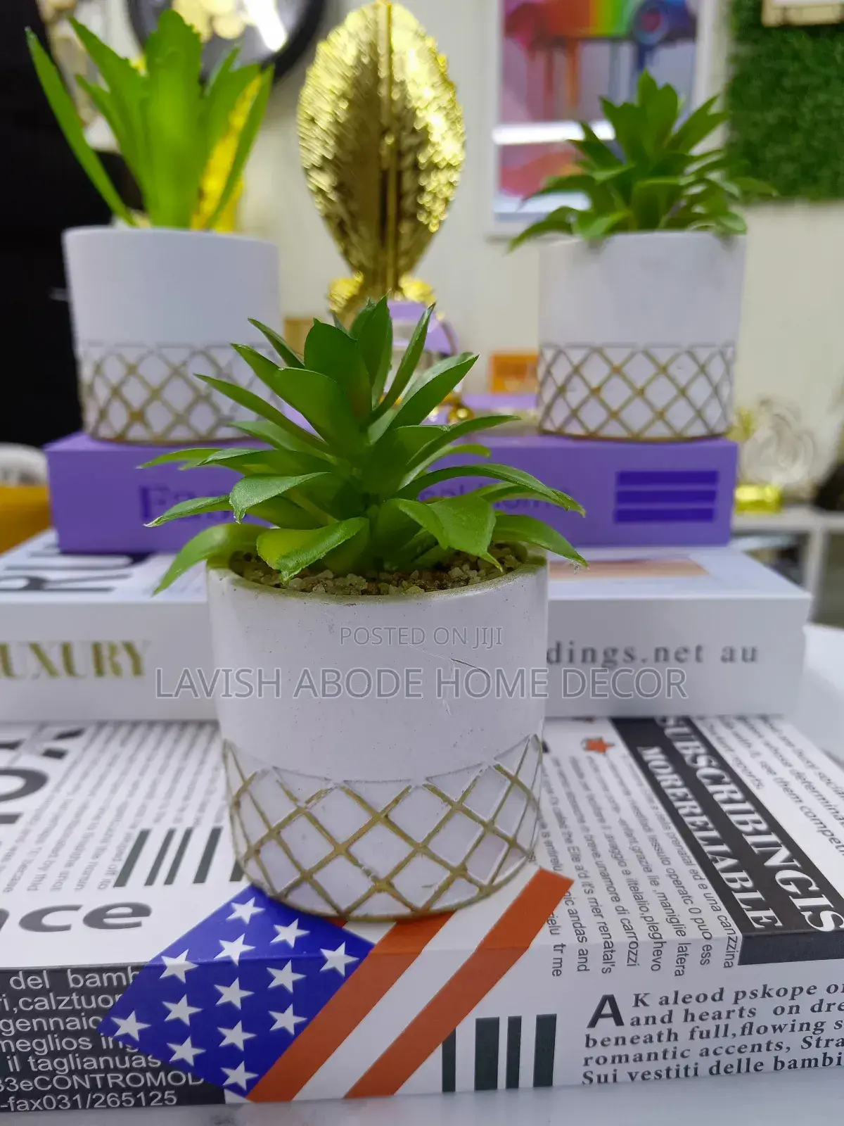Artificial Succulent Flower for Interior Decor