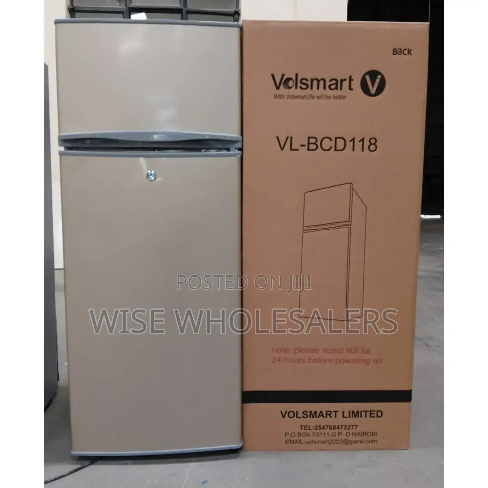 Volsmart 118litres Double Door Refrigerator