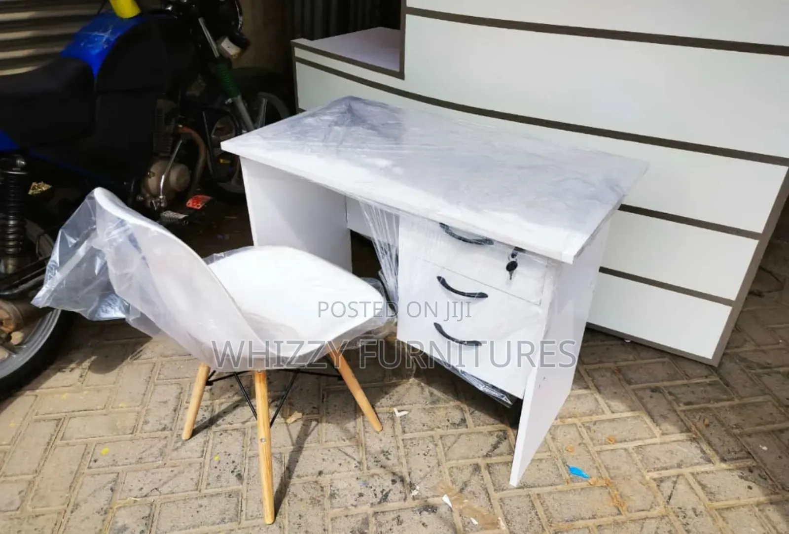 All White Home Study Table And Chair Study Table And Chairs