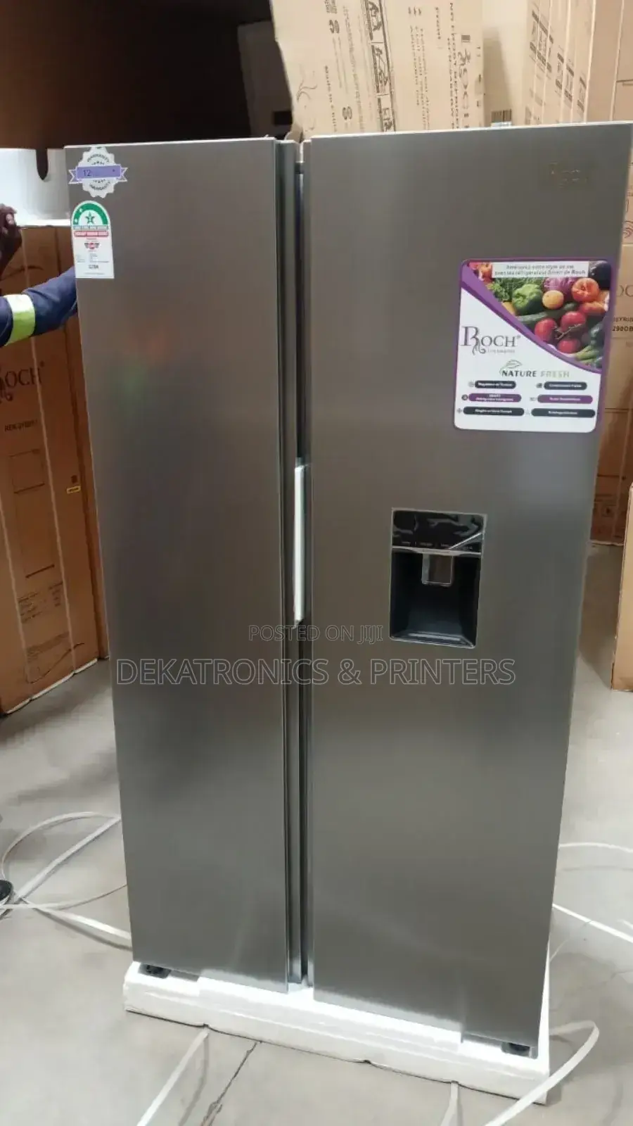 Roch 439l Fridge Side by Side