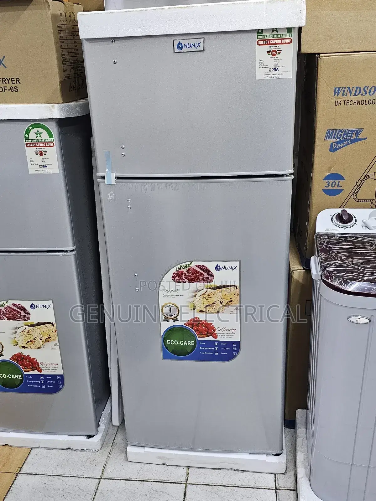 Von 334litres Double Door Fridge
