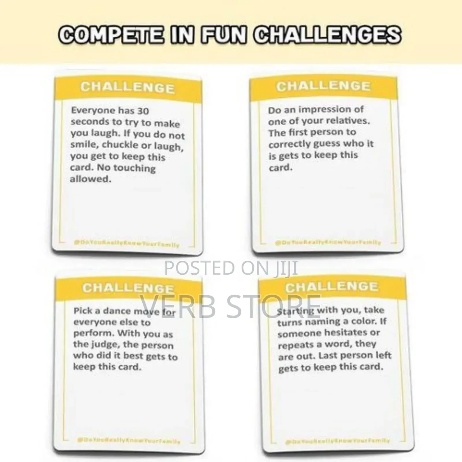 Do You Really Know Your Family Cards Game