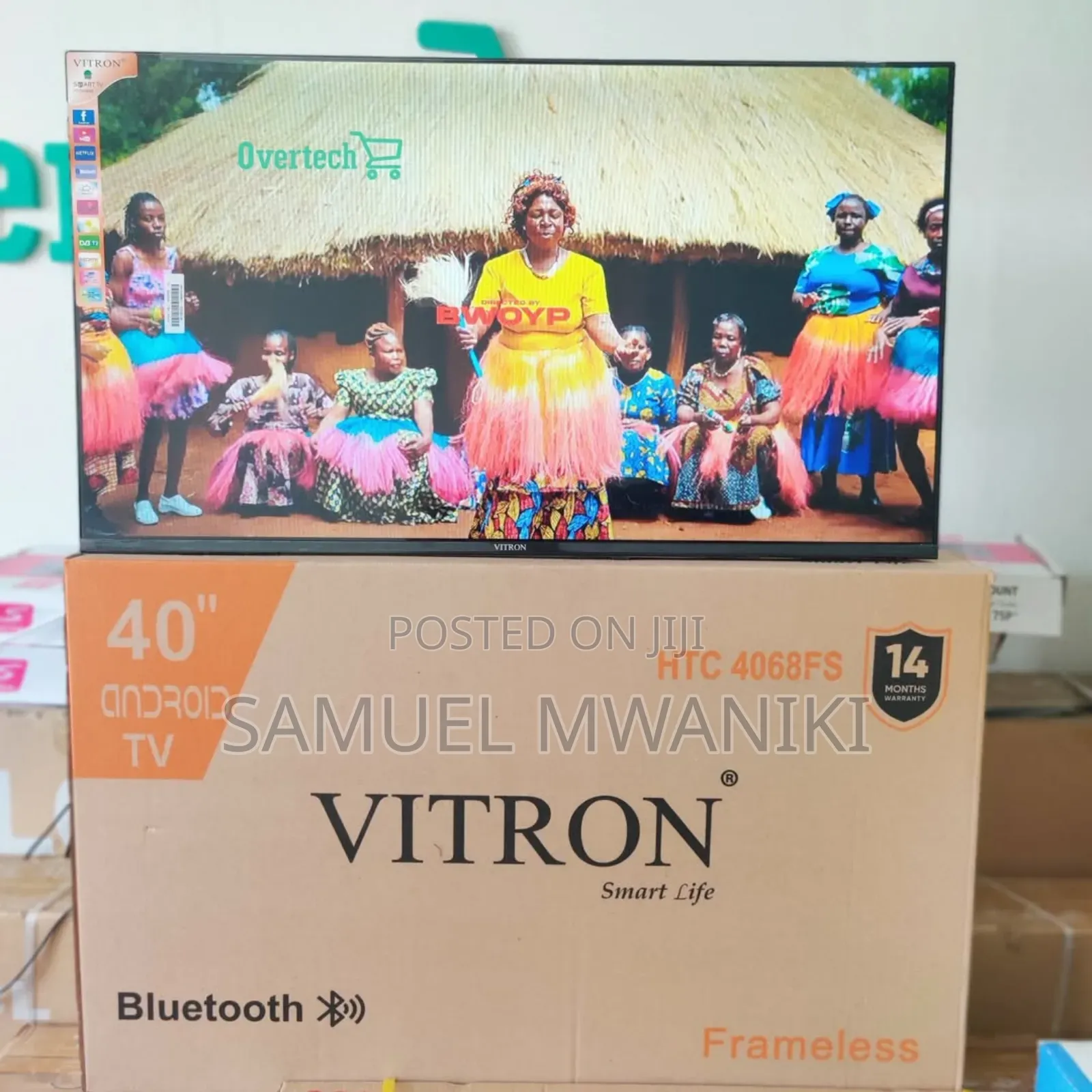 Vitron 40′′ Smart Android TV
Frameless Screen With Bluetooth