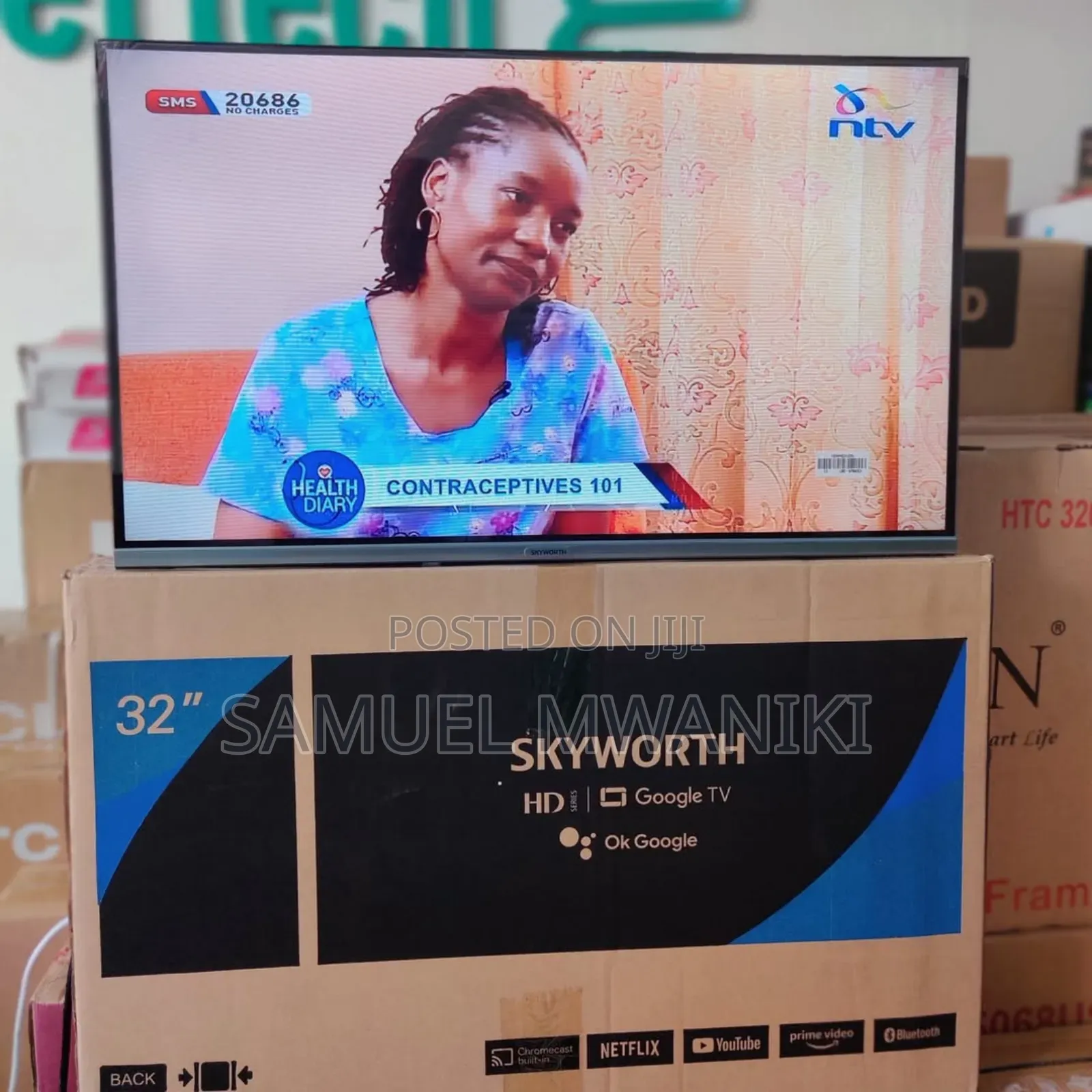 Skyworth 32′′ Android Tv Frameless Design Tv With Bluetooth