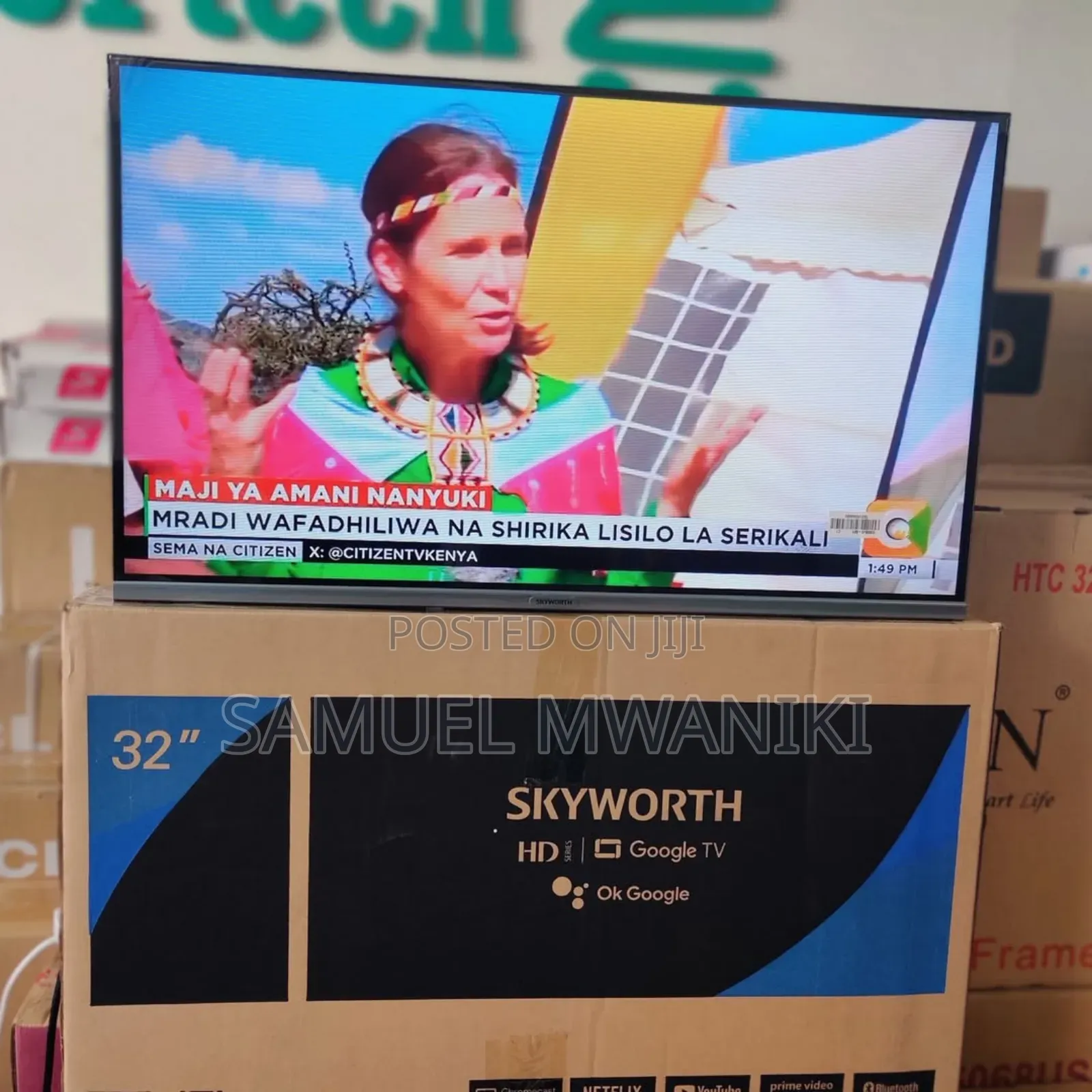 Skyworth 32′′ Android Tv Frameless Design Tv With Bluetooth