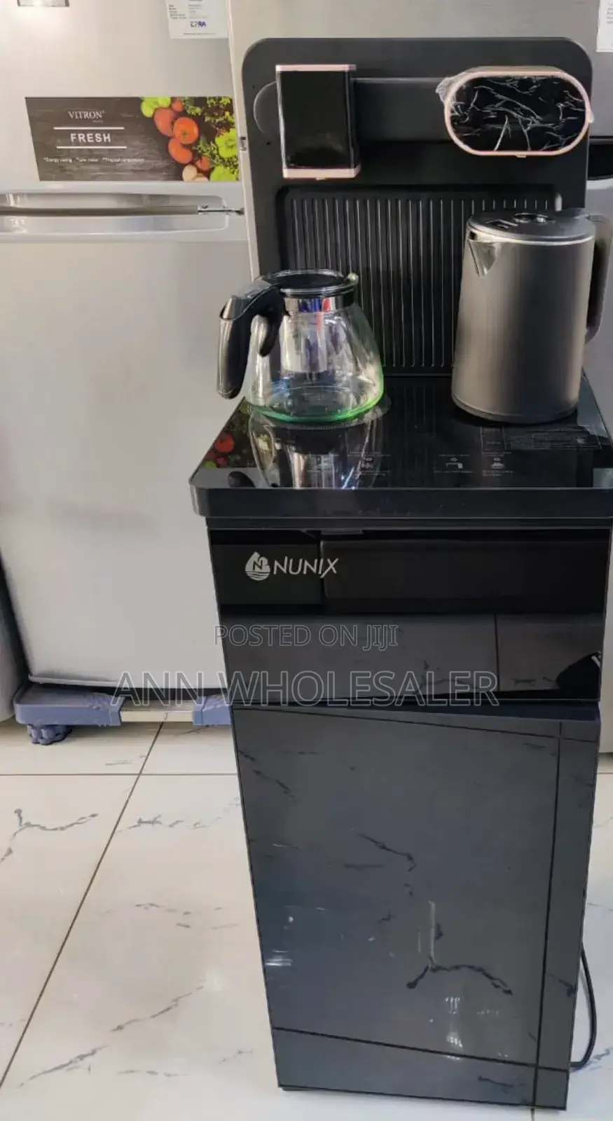 Black Nunix A1c Bottom Load Hot and Cold Dispenser N-C