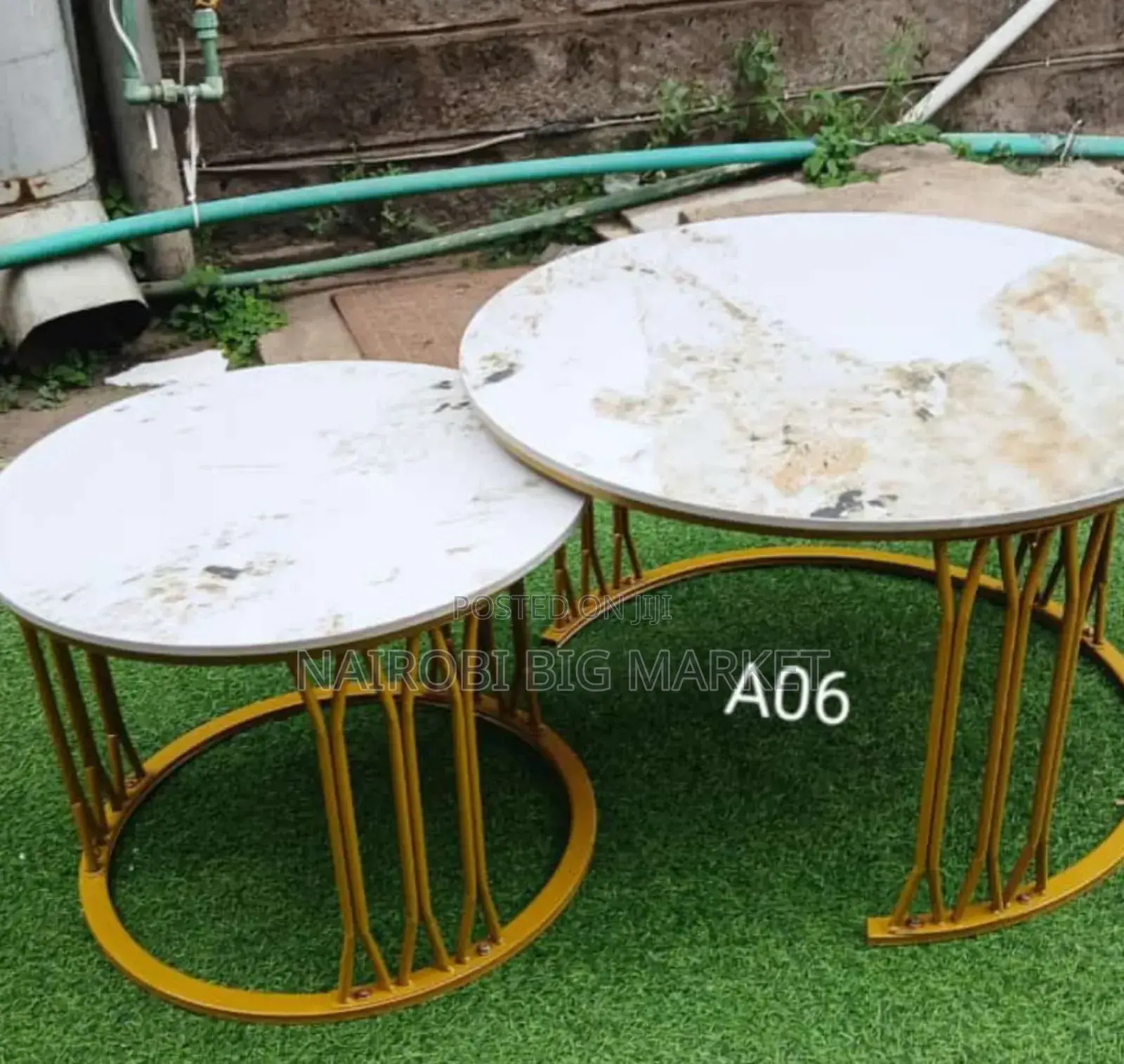 Luxury Pure Ceramic Marble Top Nesting Coffee Tables A6/Mt